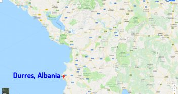 durres map Albania