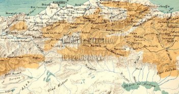 Oran Map oran physical map algeria