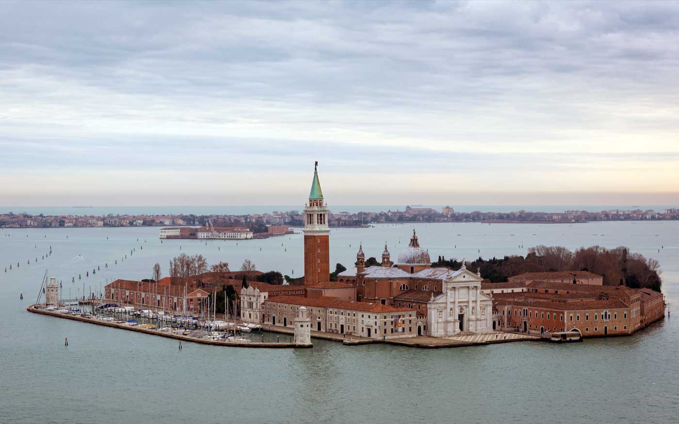 View at Isola di San Giorgio in Venice, seen from the Campanile