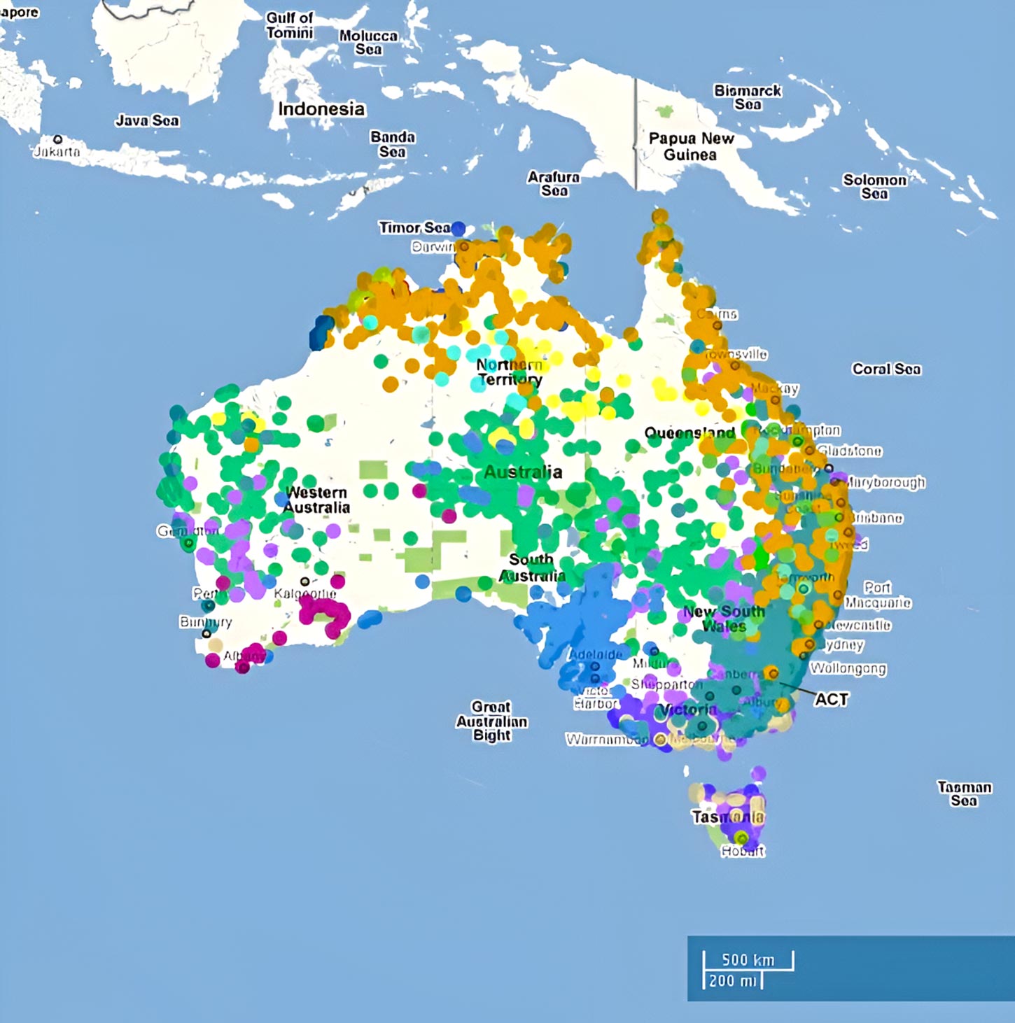 Australia Biodiversity Map