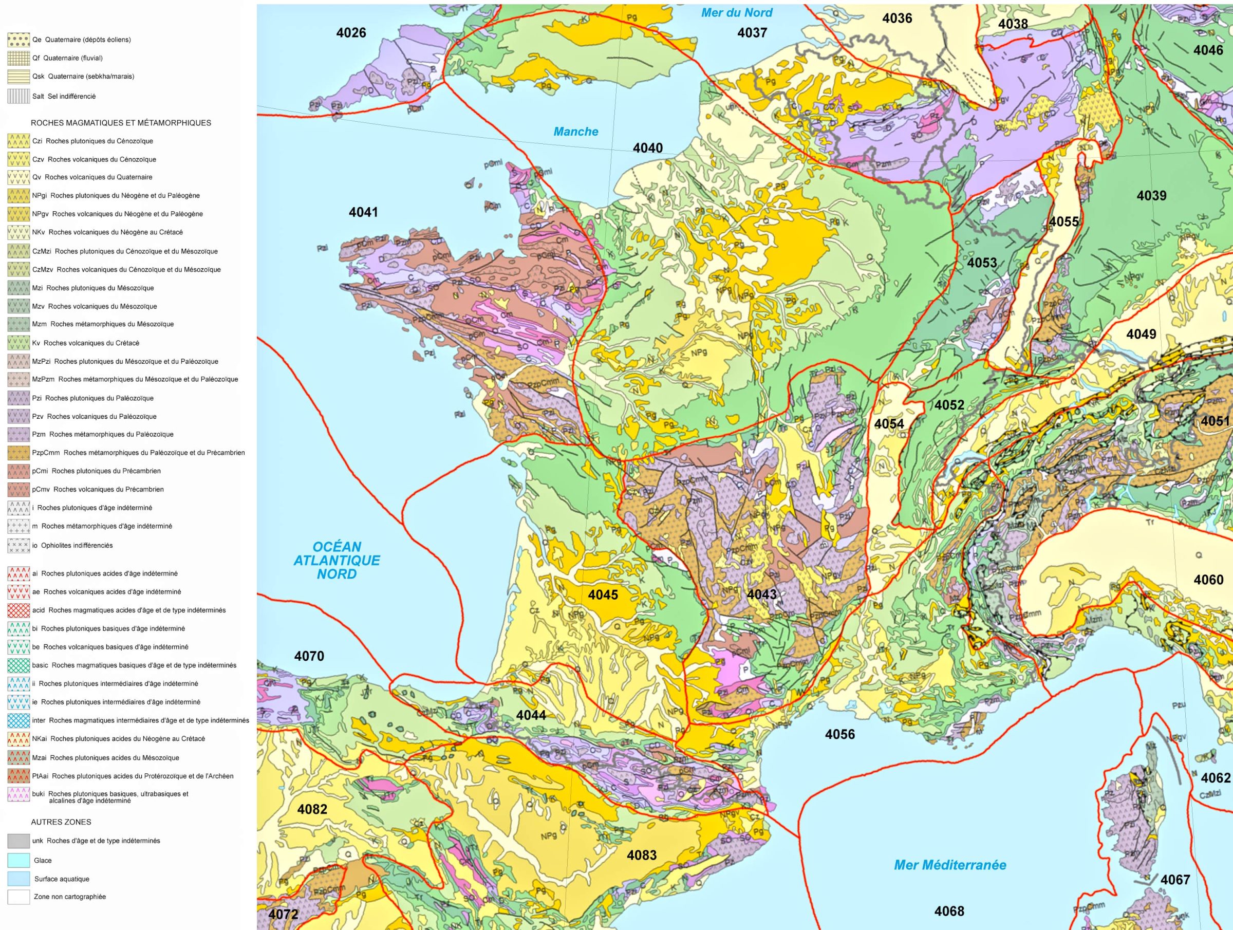 France Geologic Map