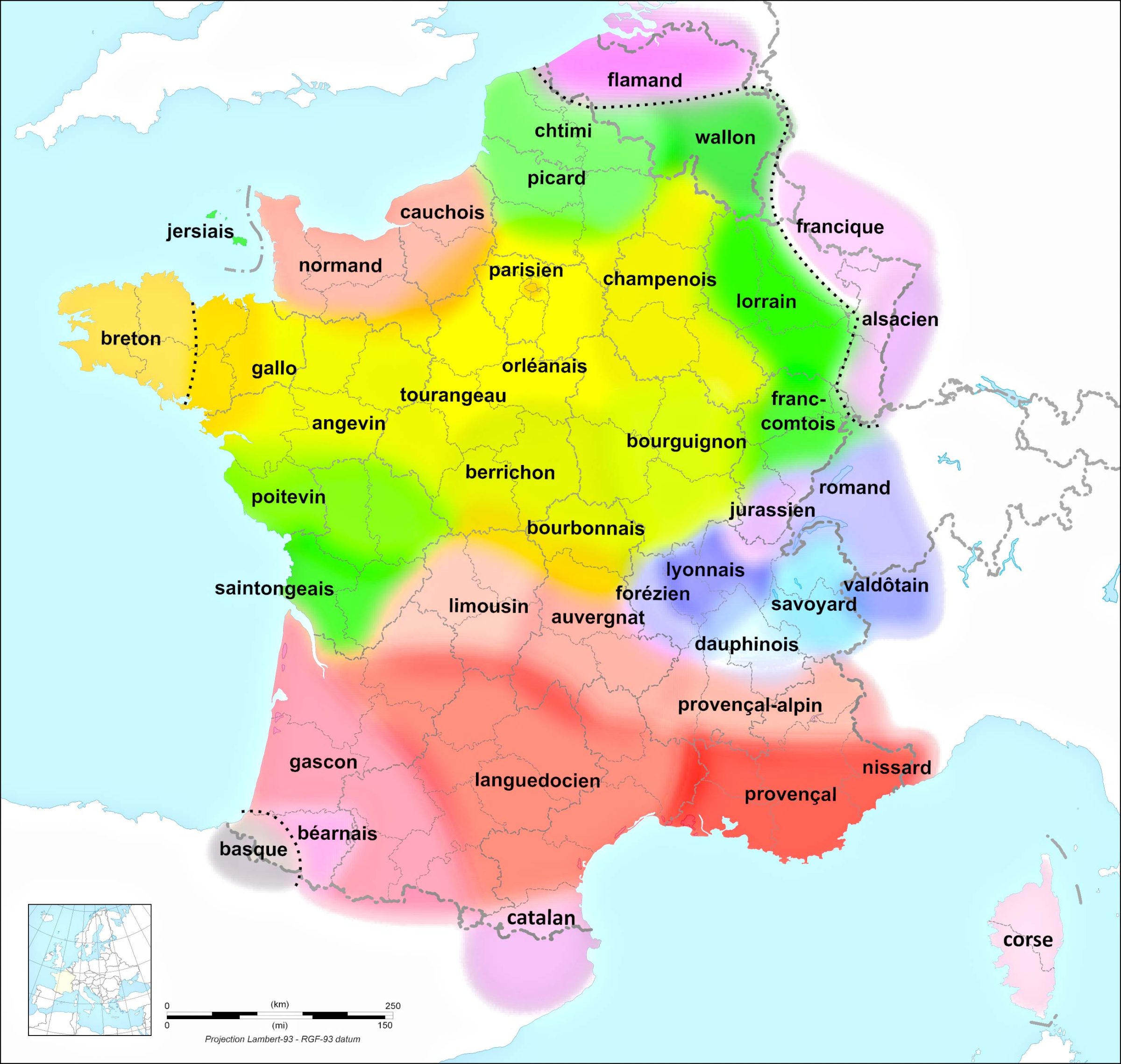 France Linguistic Map