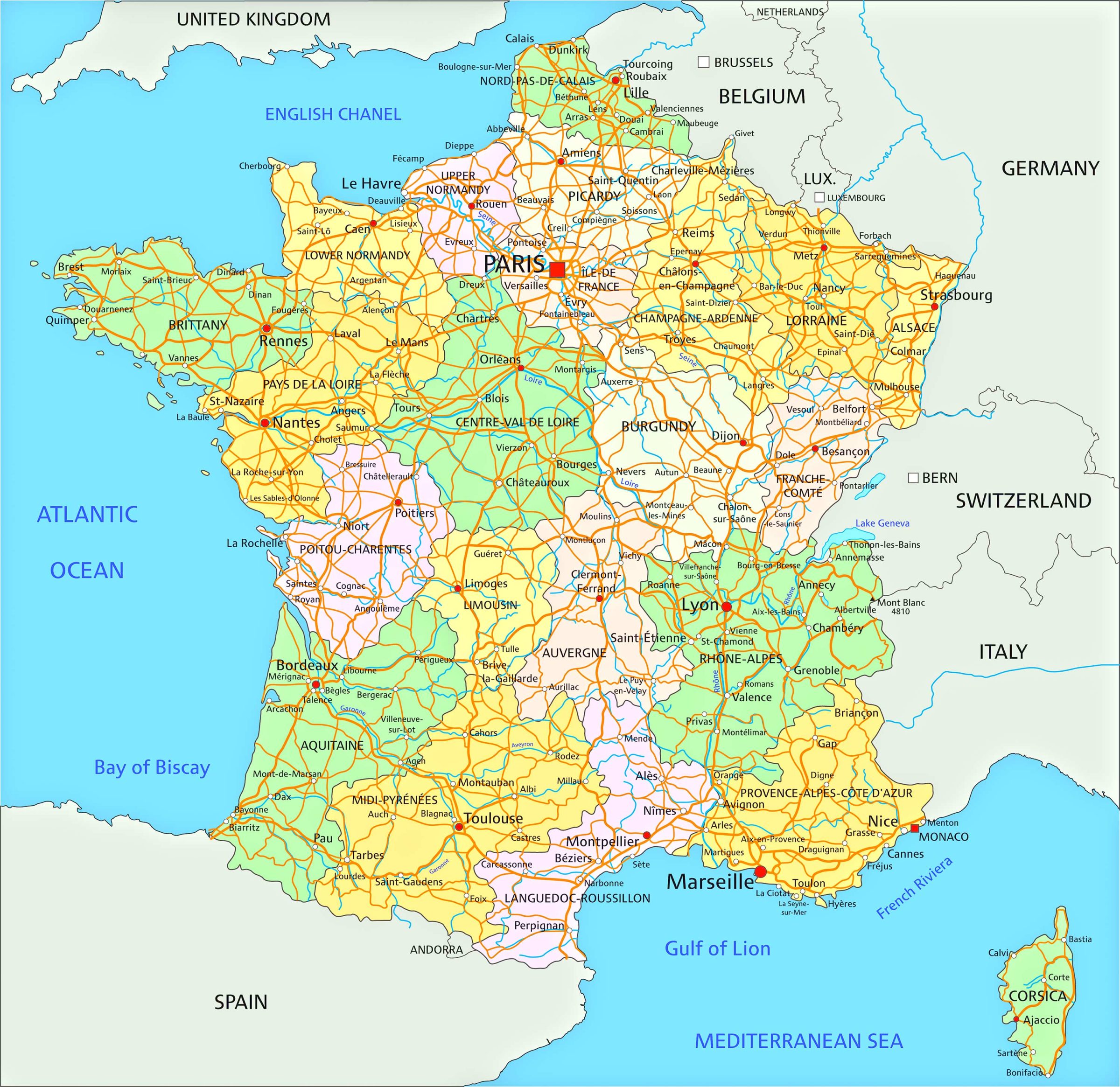 France Political Map