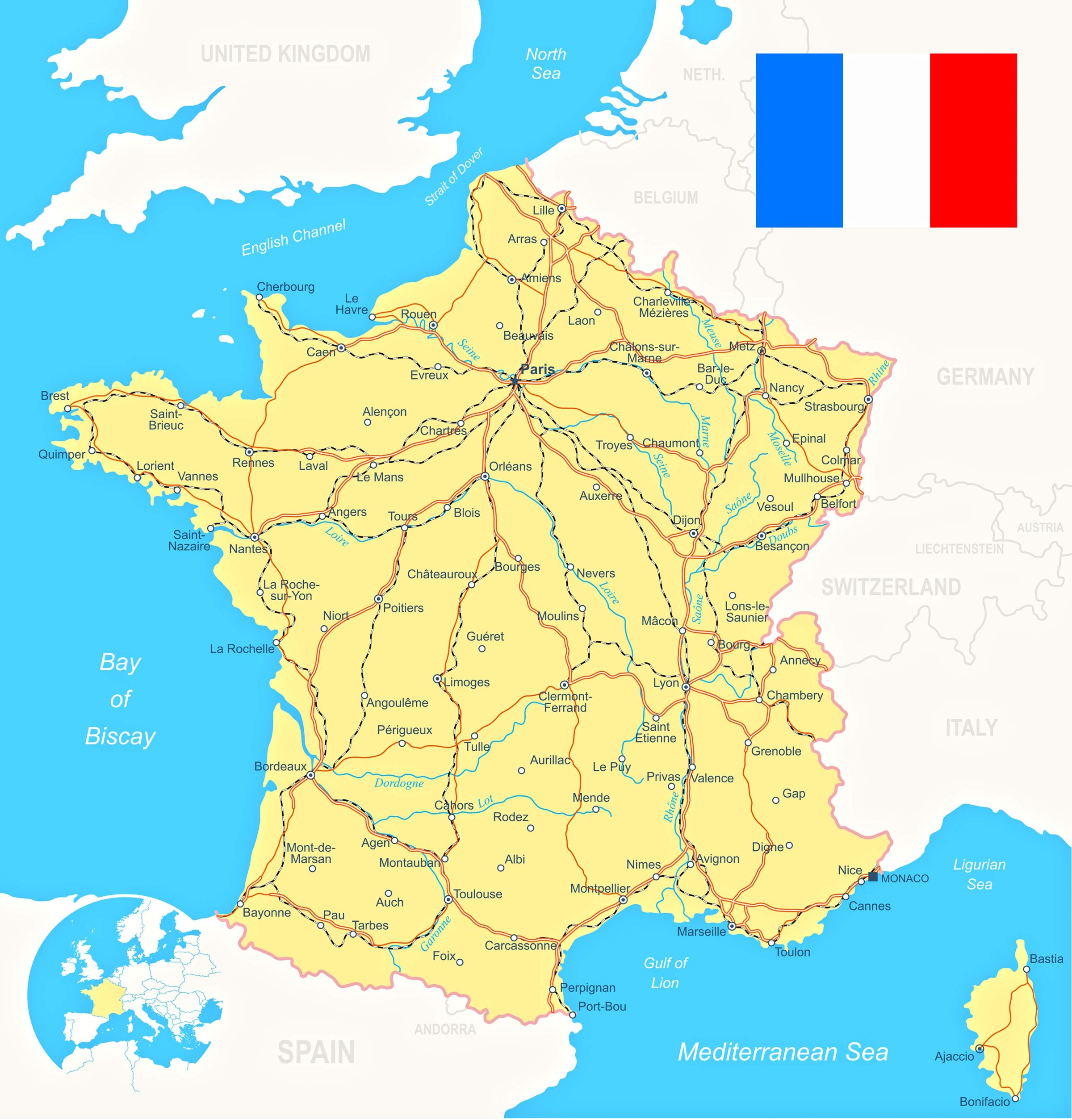 France Transit Map