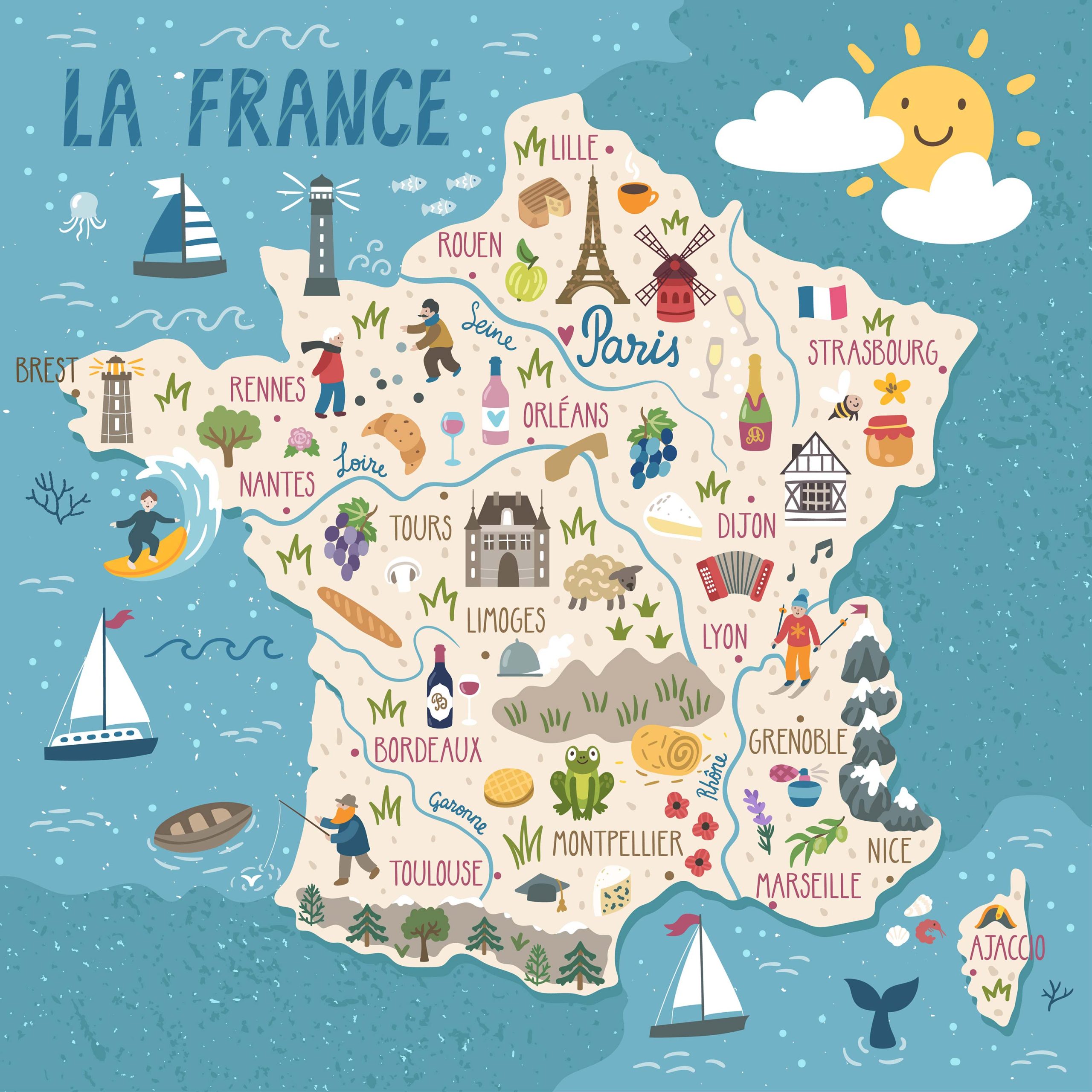 France Travel Map