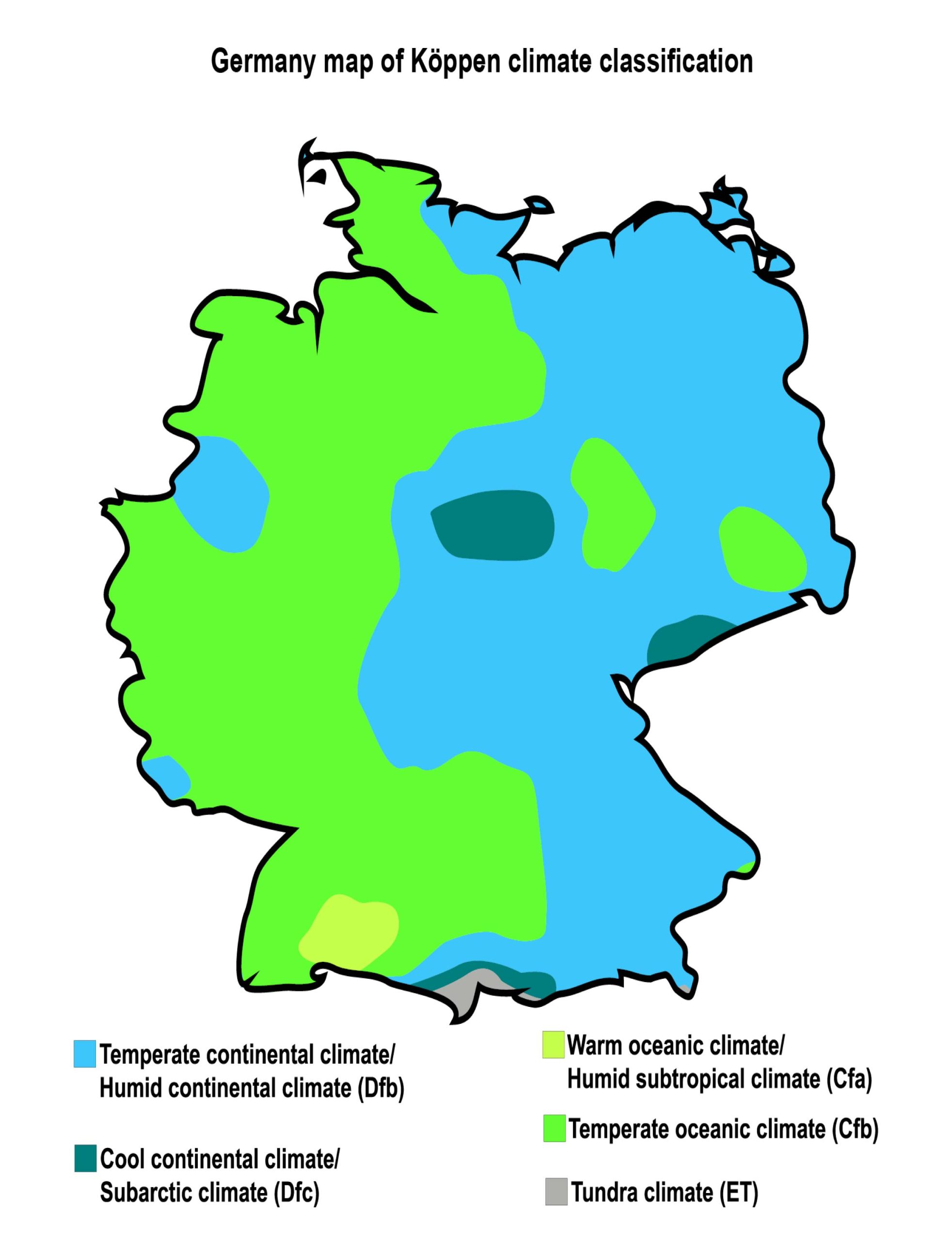 Germany Climatic Map