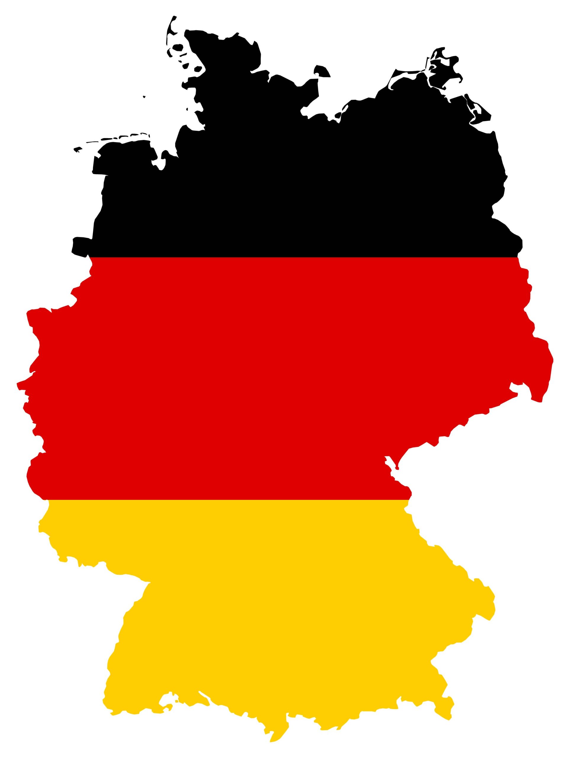 Germany Flag Map