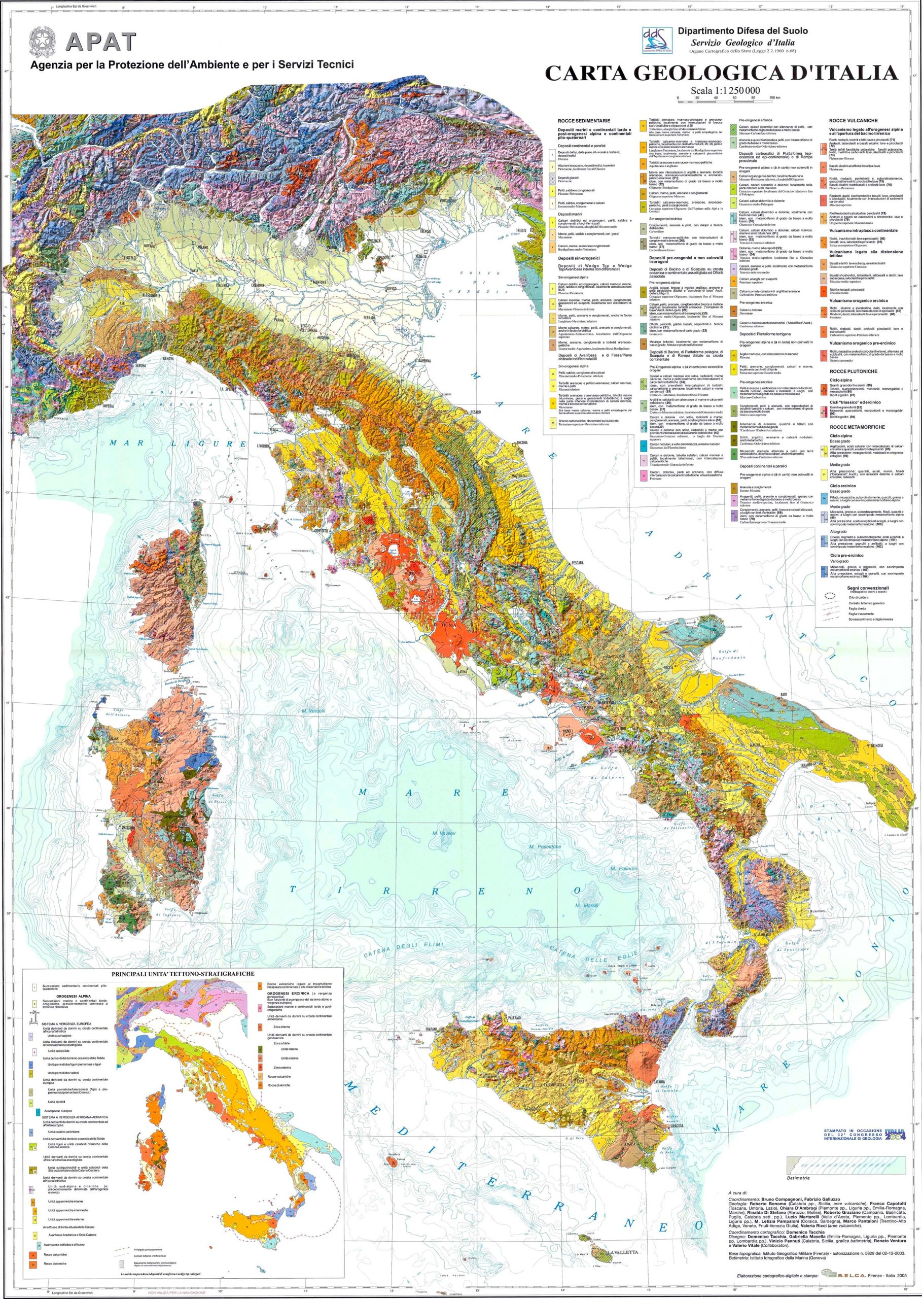 Italy Geological Map