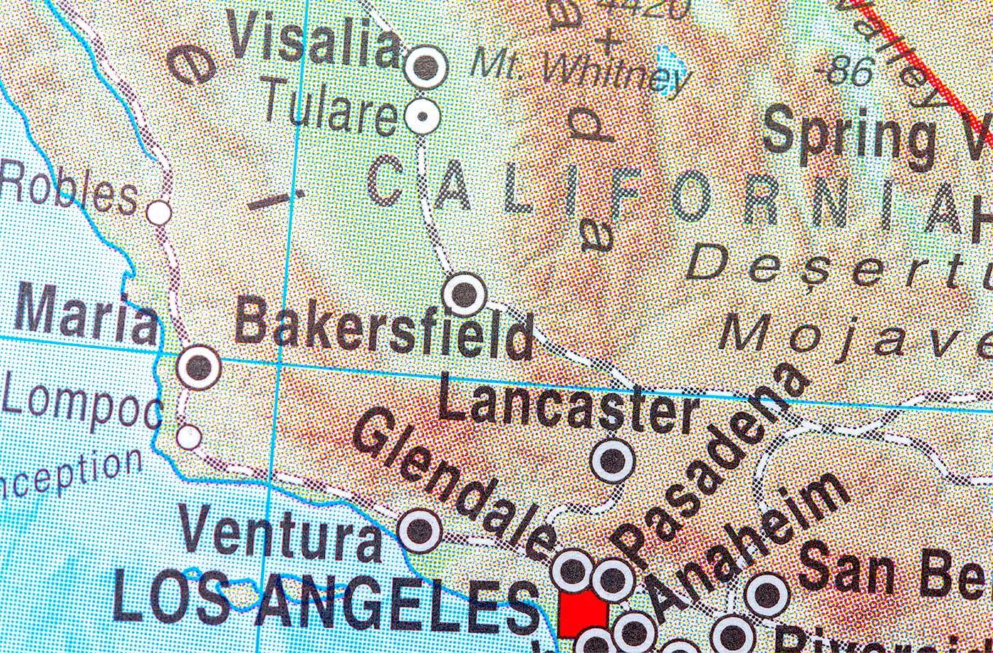 Los Angeles Geography Map