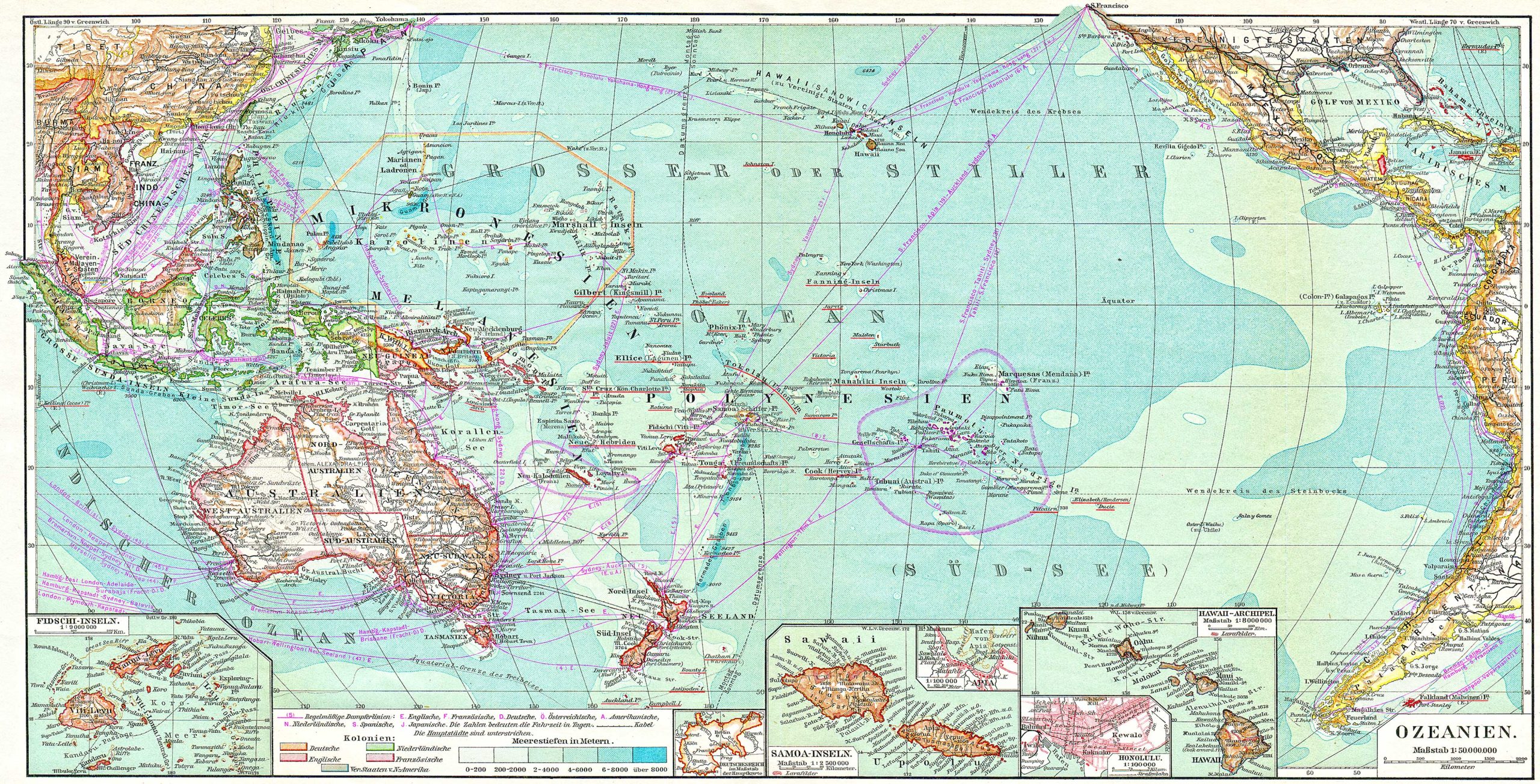 Oceania Atlas Map