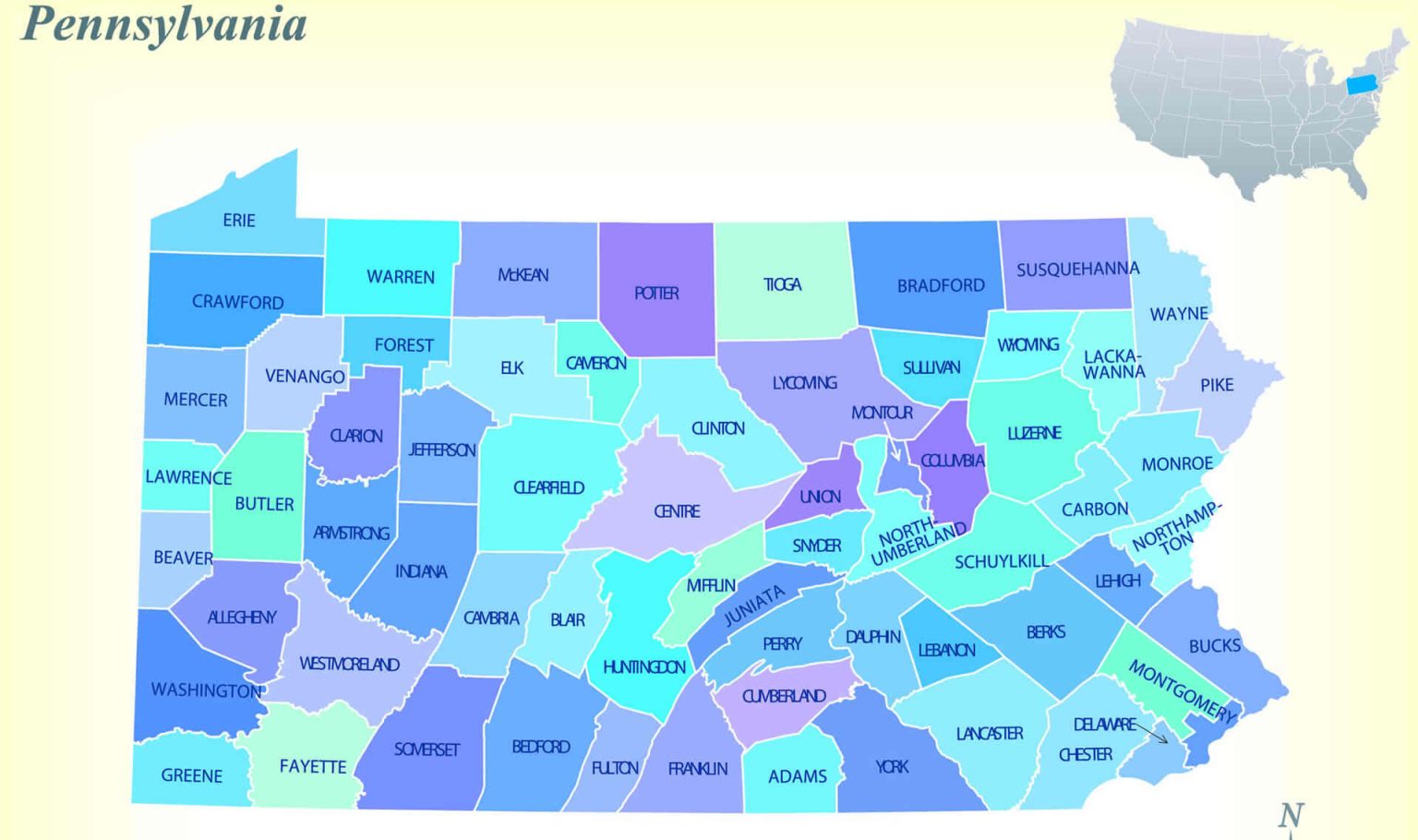 Journey Through Pennsylvania A Guide To Its Wonders And Its Place On County Map Of Pennsylvania 1536x910 