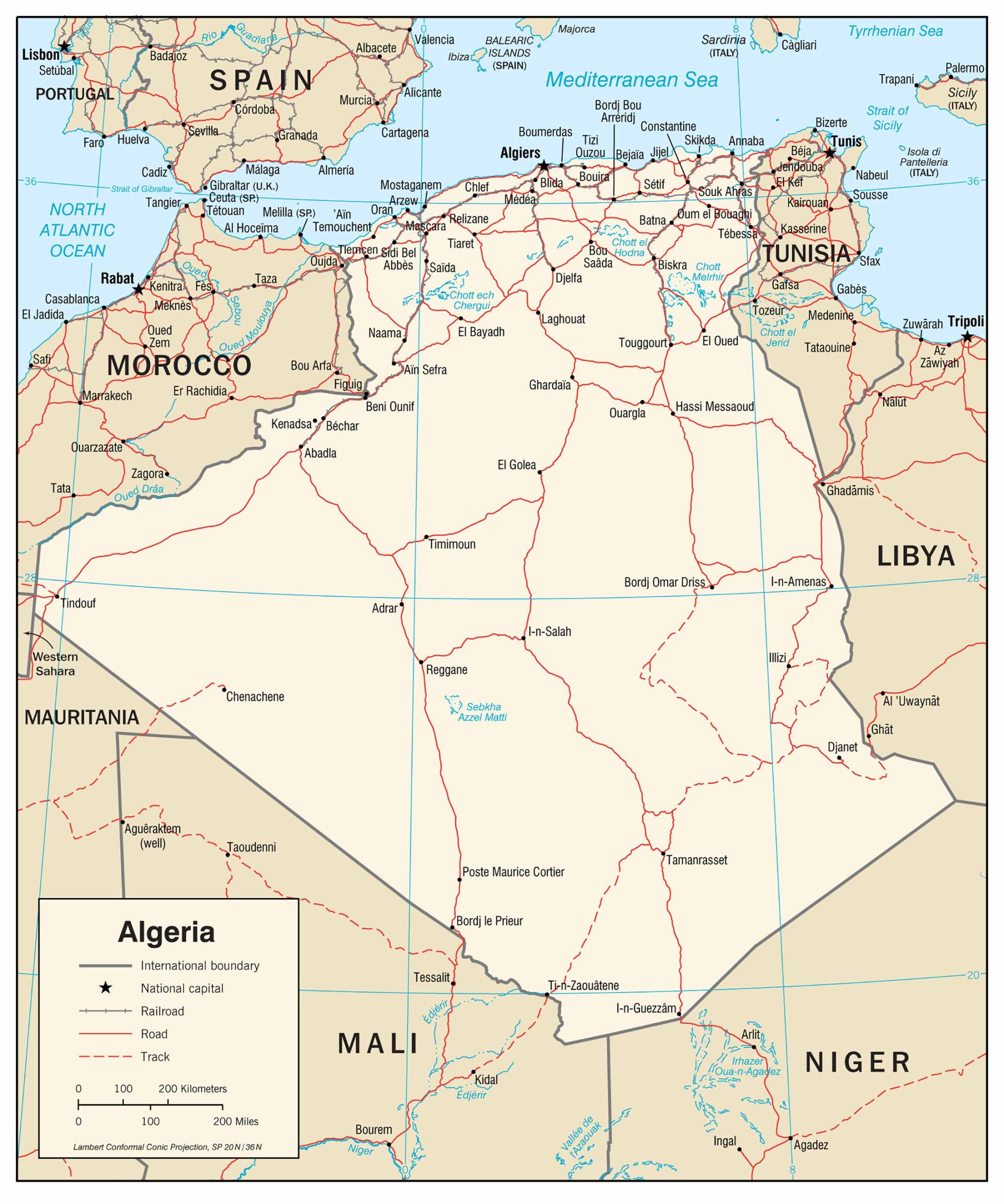 Algeria Transit Map