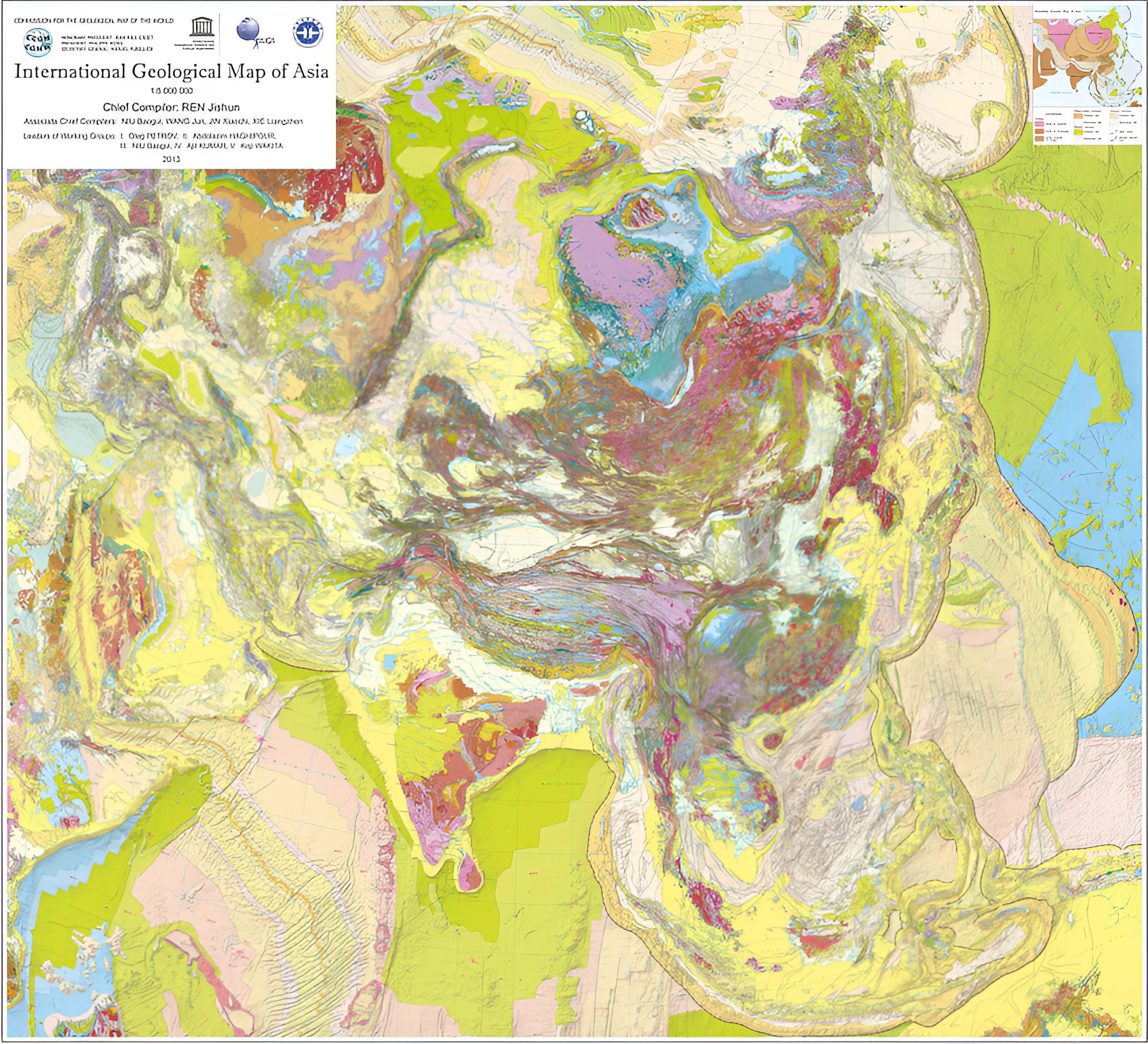 Asia Geological Map
