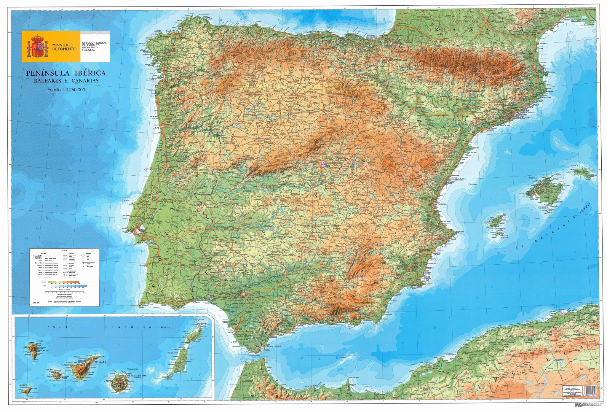 A Collection Of Spain Maps Your Ultimate Map Guide Guide Of The World Detailed Geographical Map Of Spain 2048x1382 