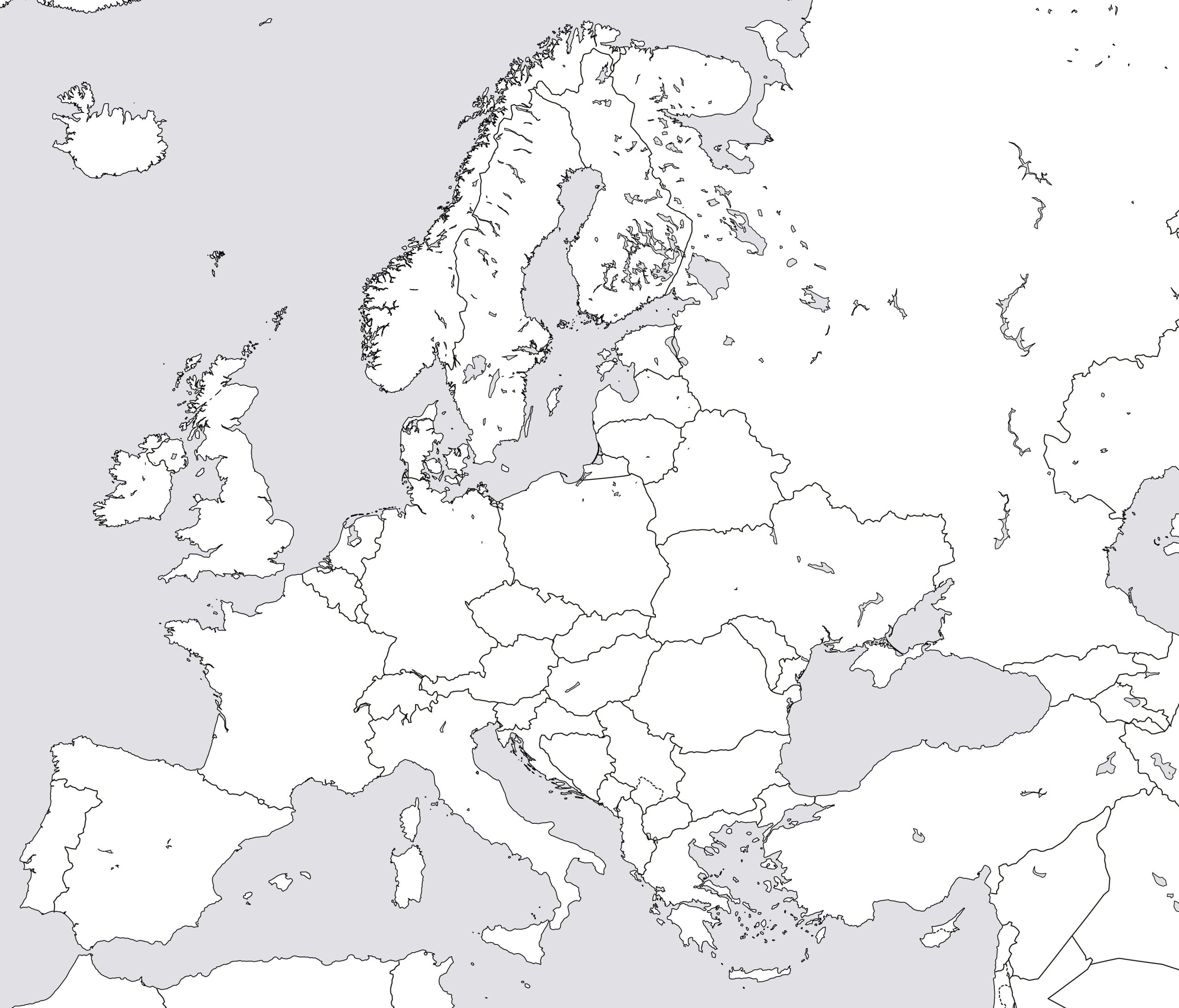 Europe Blank Map