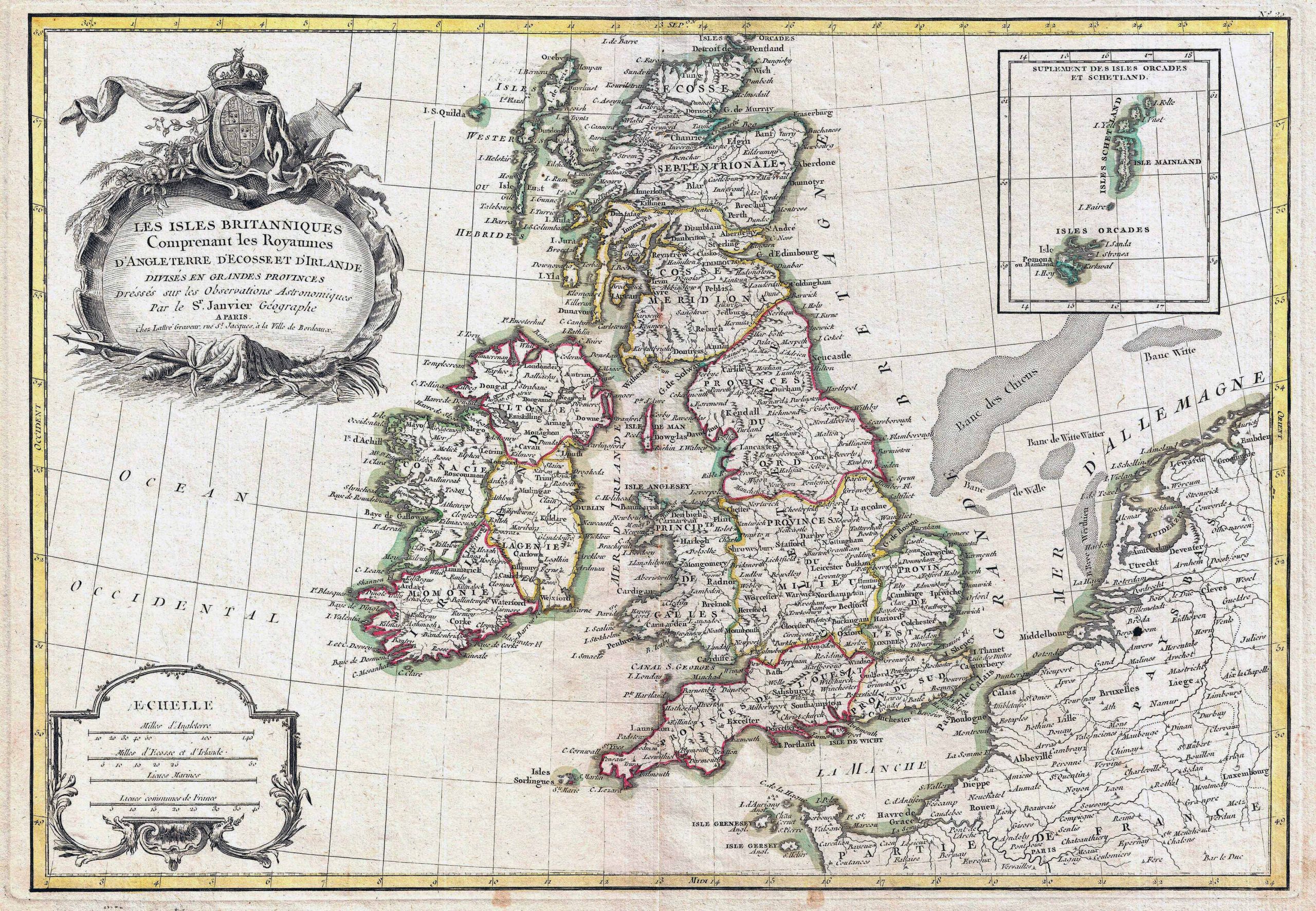 United Kingdom Historical Map (1771)