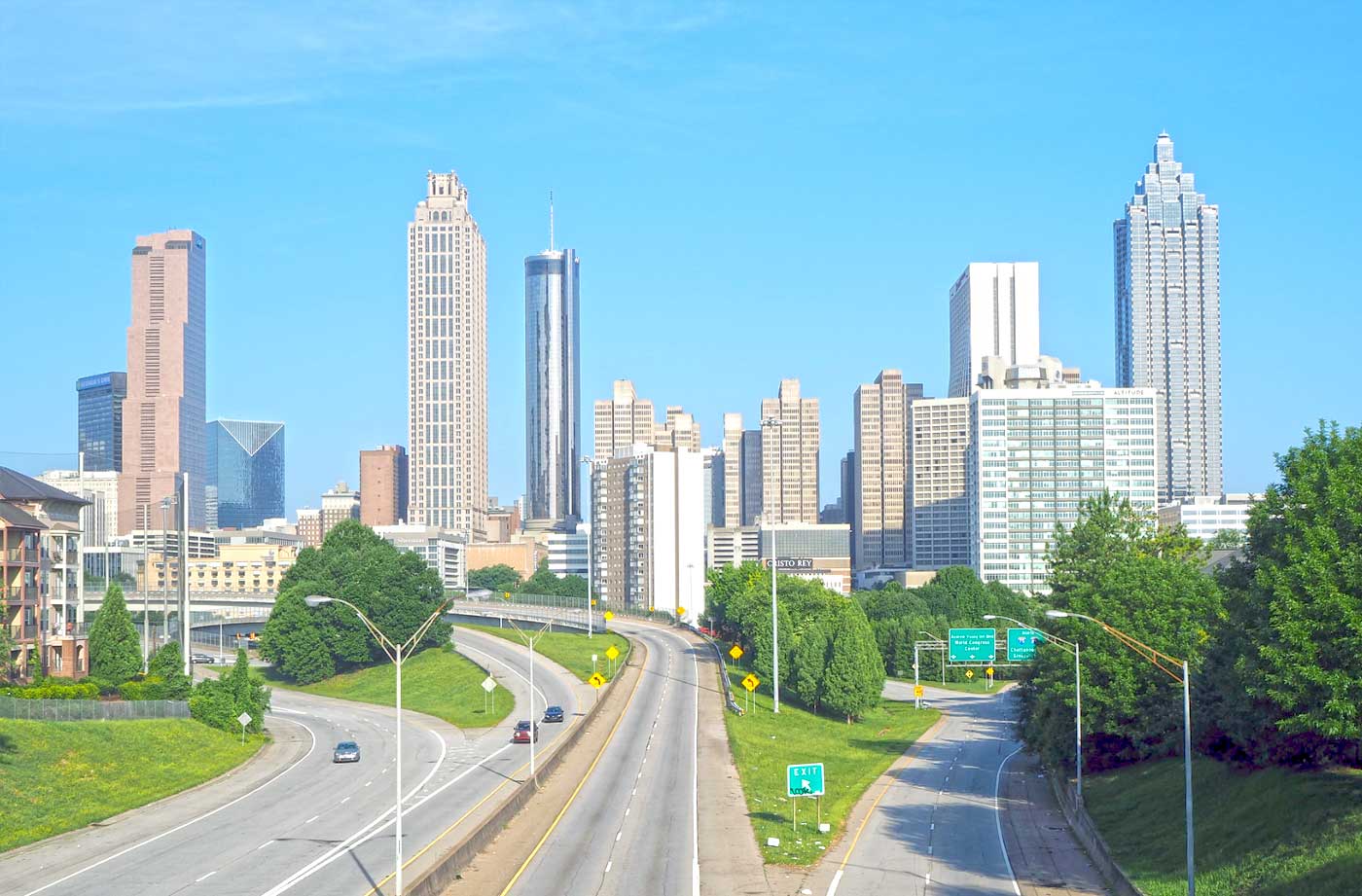 Atlanta City Downtown View