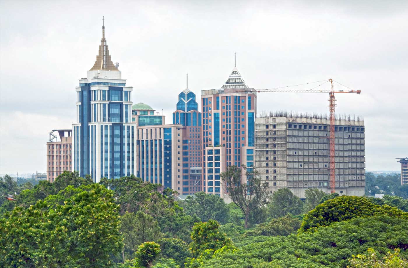 Bangalore City Modern Buildings