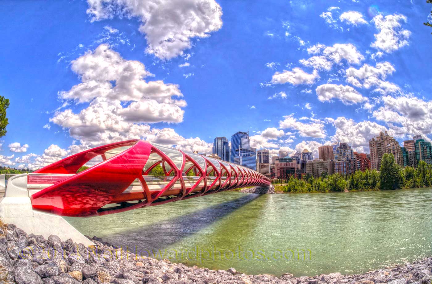 Calgary City, View Peace Bridge