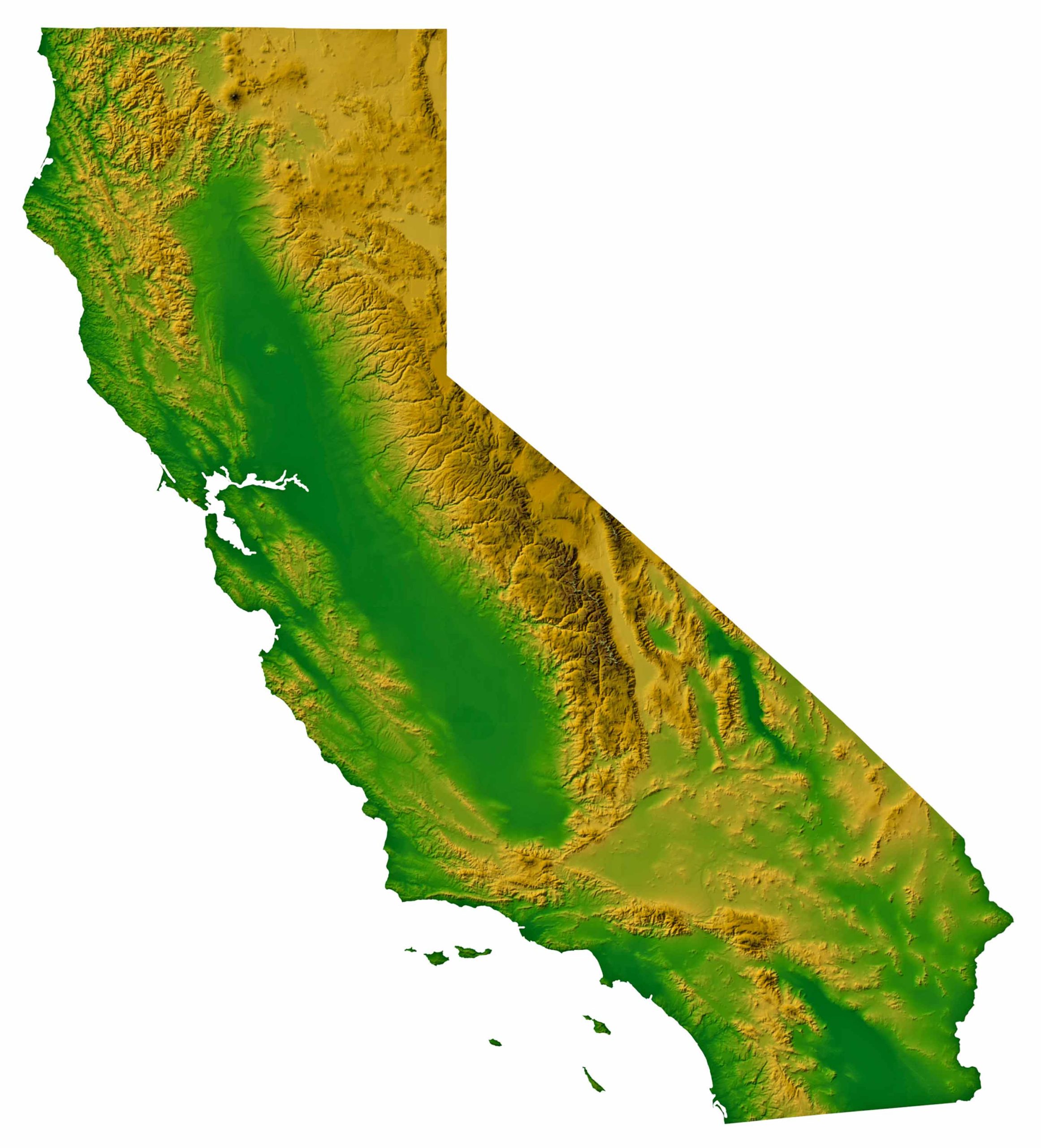 California Topographic Map