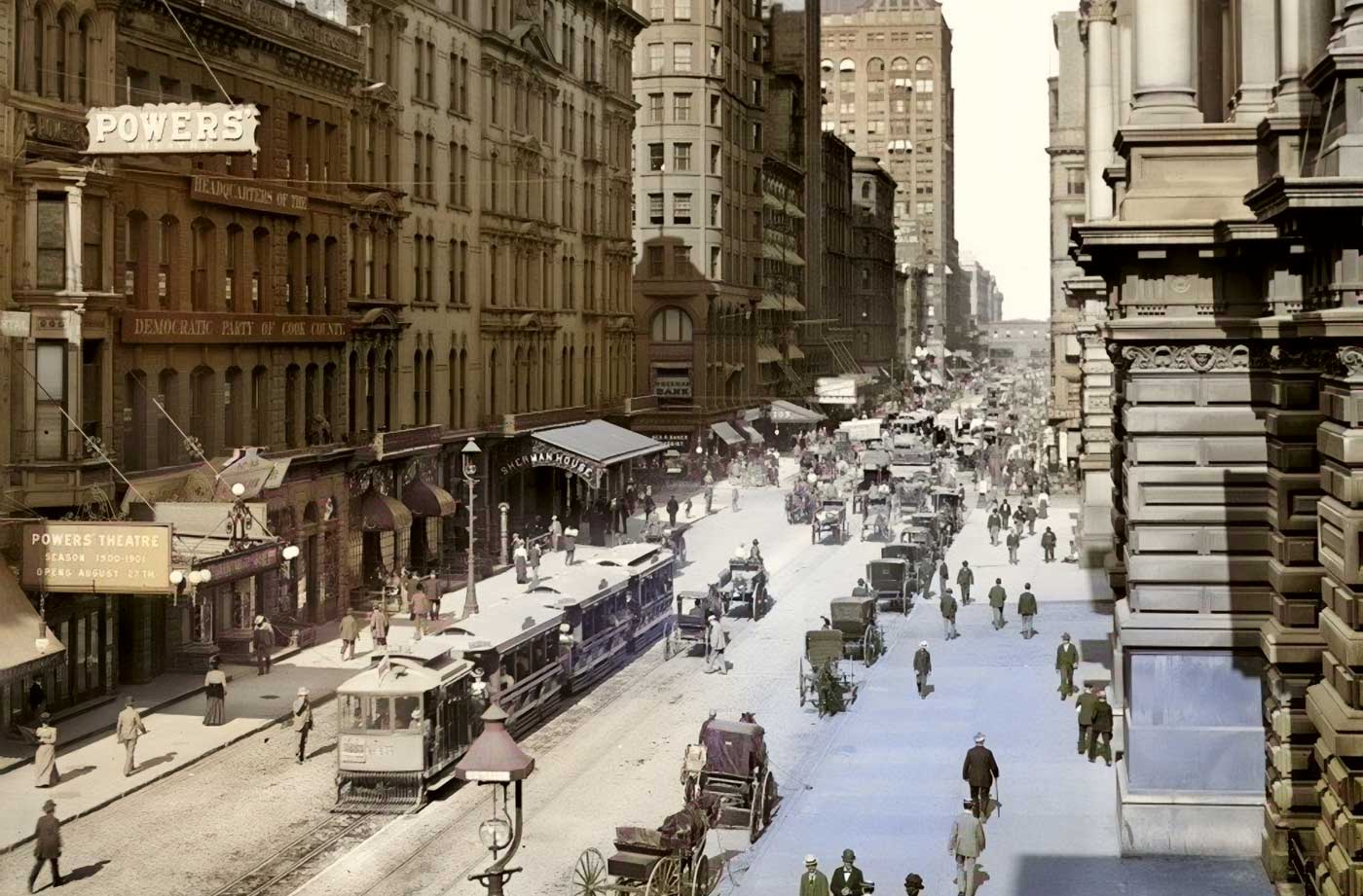 Chicago City Old Photo (1900s)