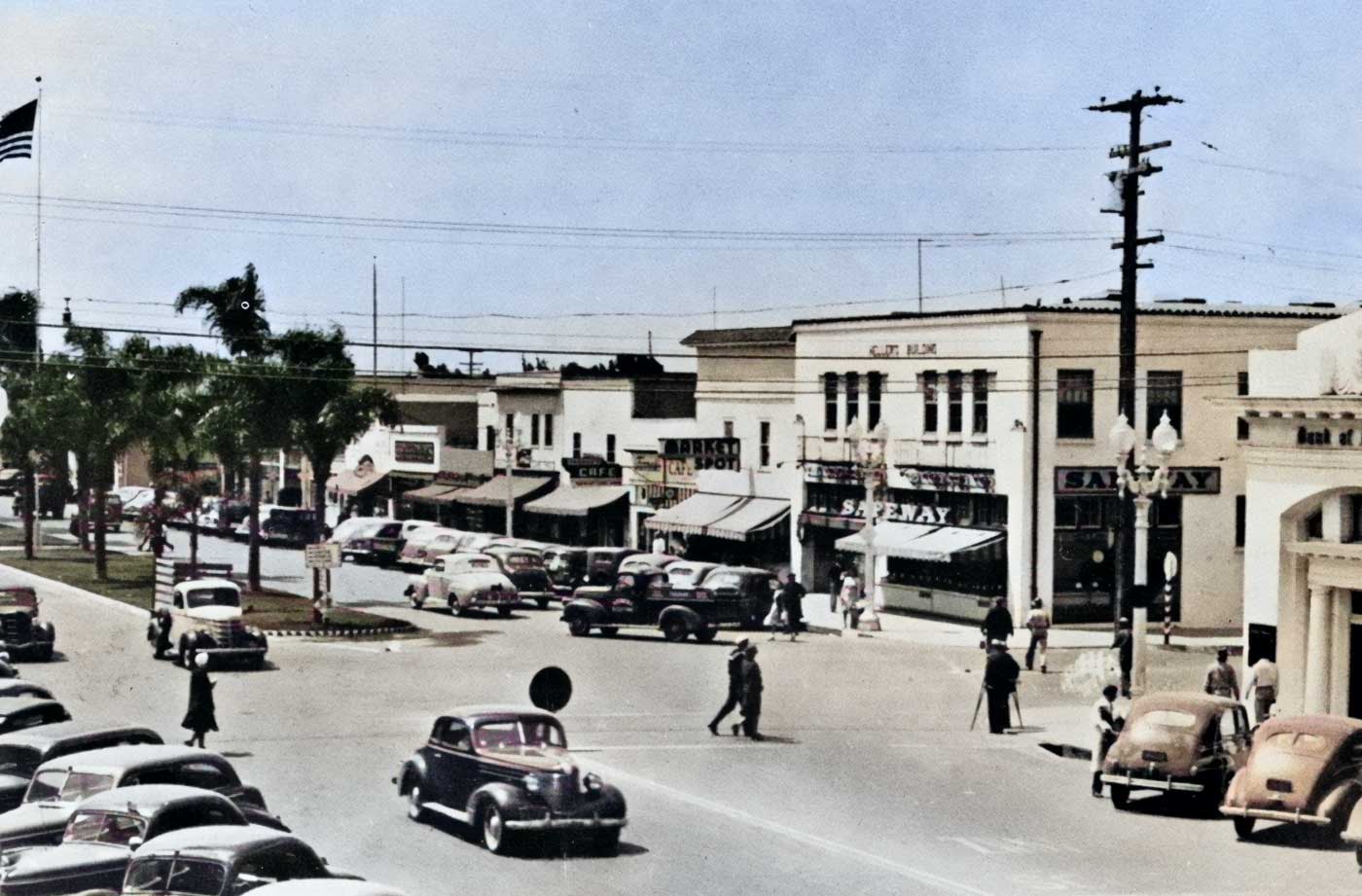 Chula Vista City Downtown Old Photo