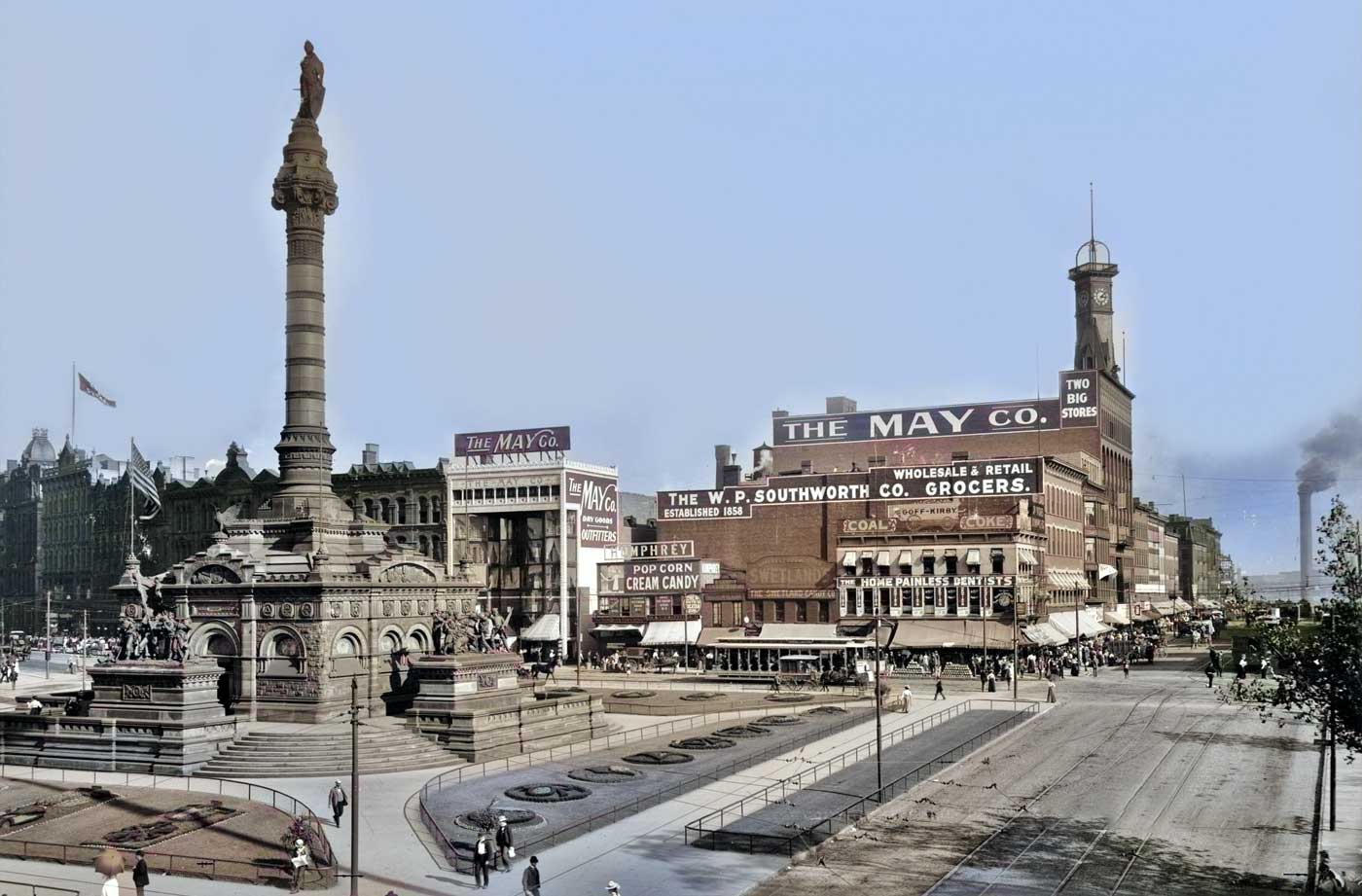 Cleveland Public Square Old Photo (1900s)