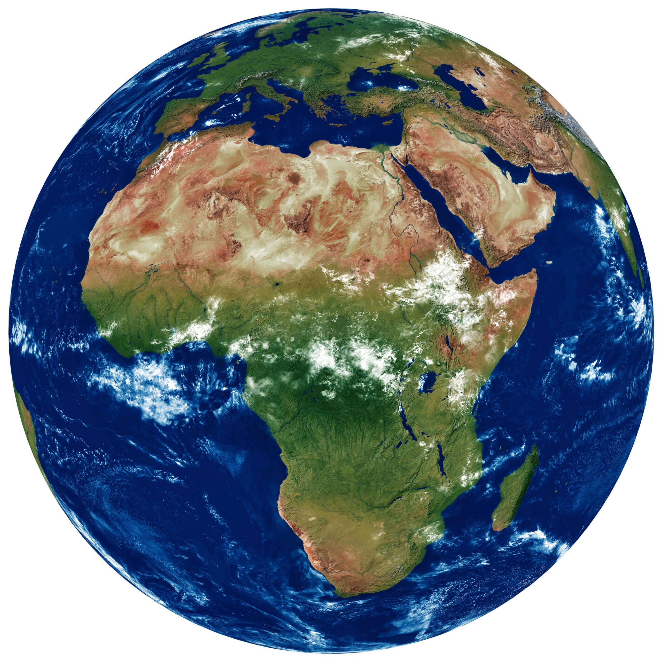 Africa Satellite Map Guide of - Africa Earth Satellite Map Scaled