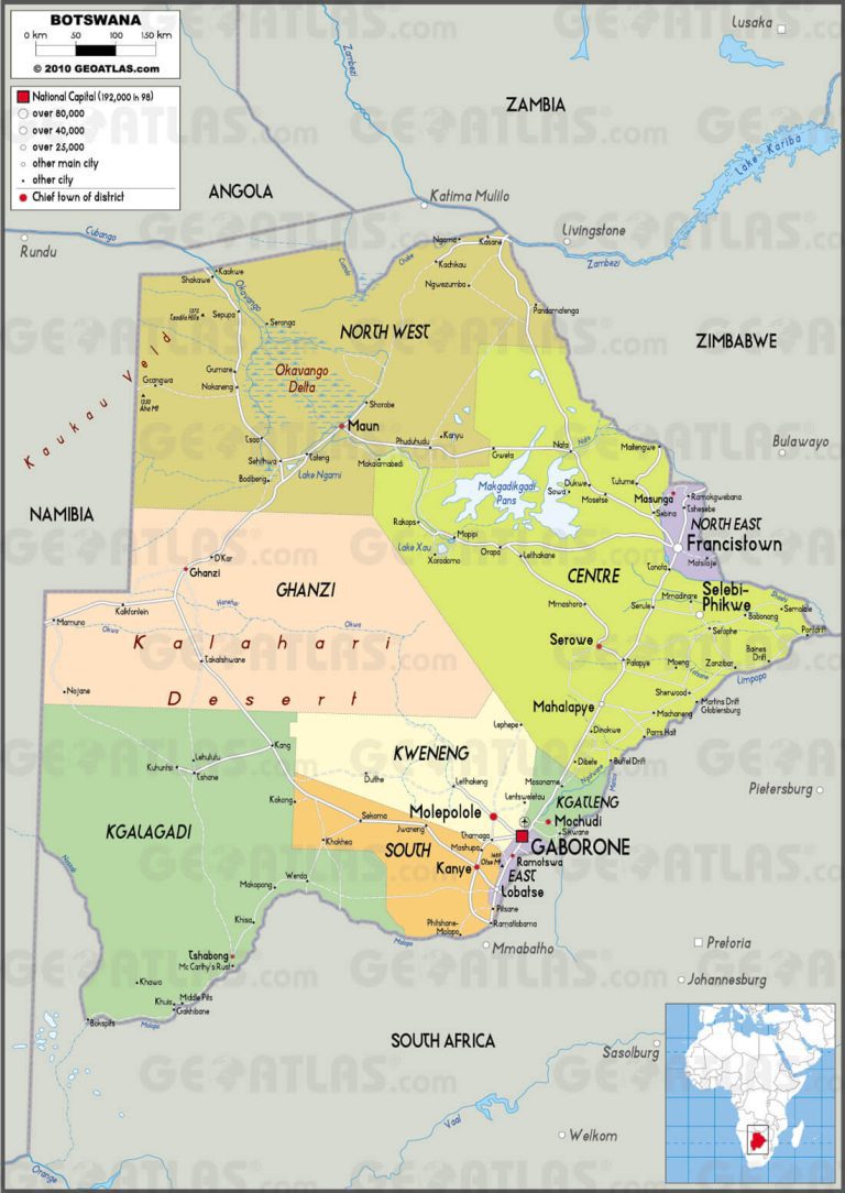 Botswana maps