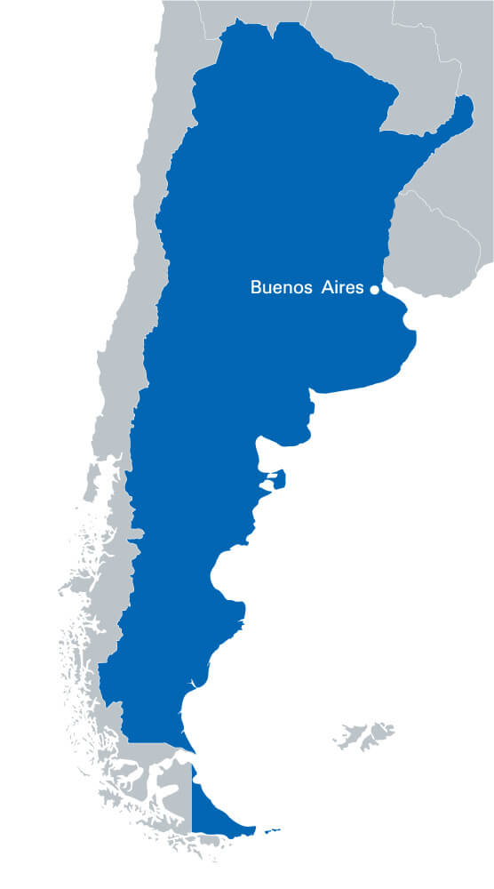 Argentina Blank Map