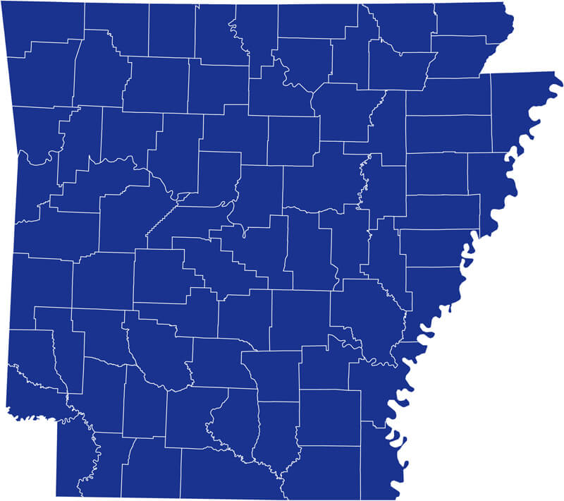 Arkansas Blank Map