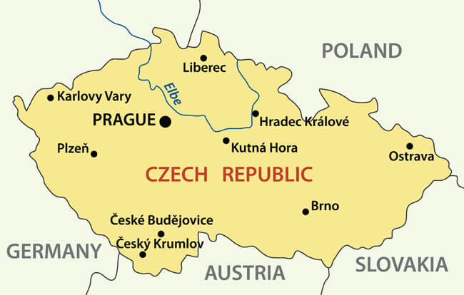Czech Republic Vector Map