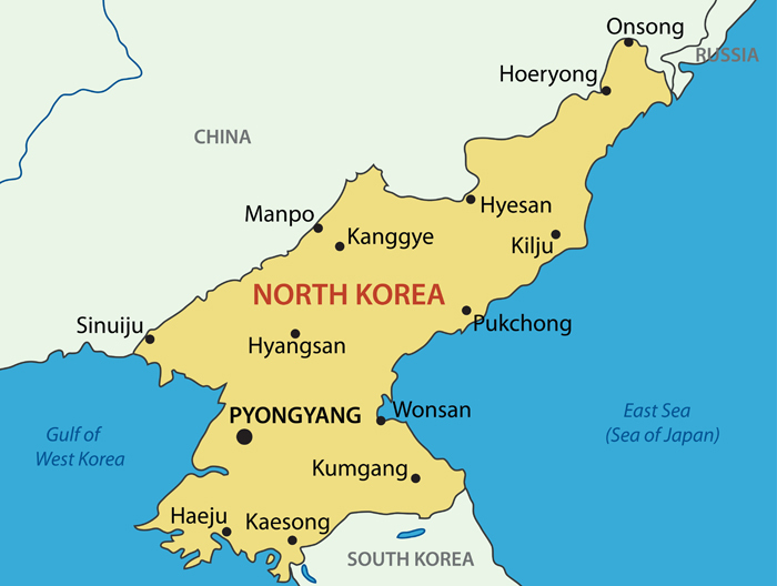 Democratic People's Republic of Korea Map