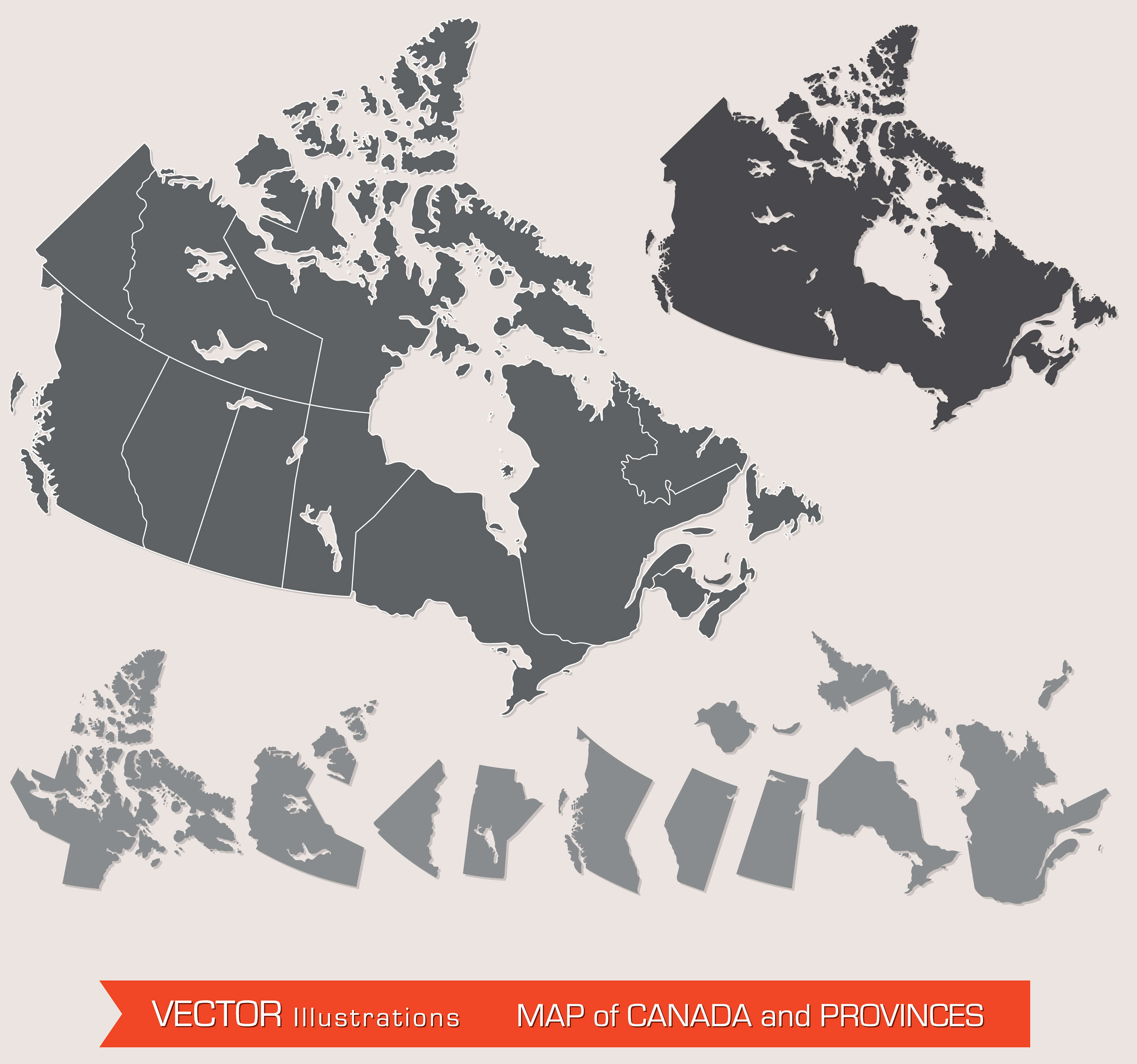 Detailed Map of Canada
