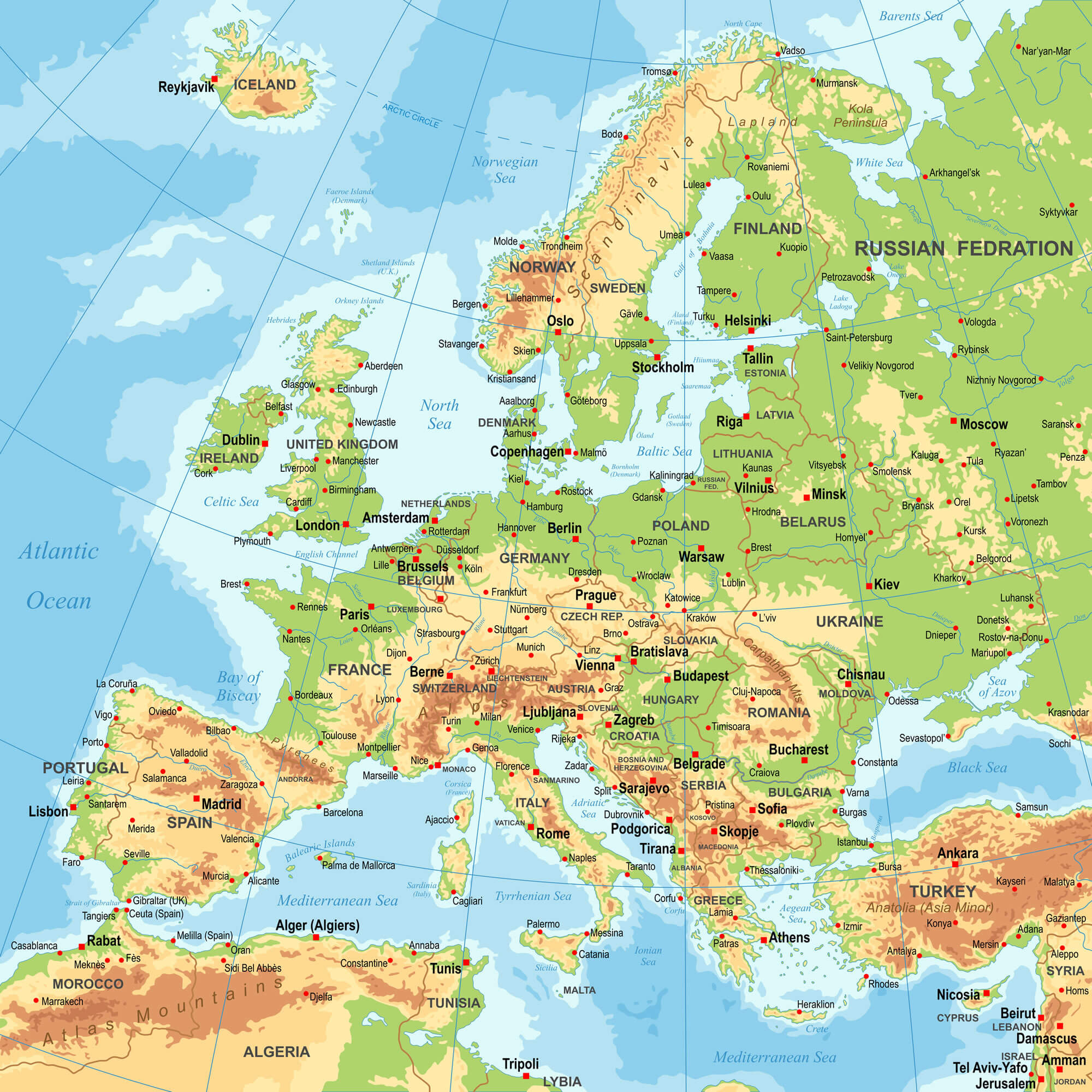 Finland On Map Of Europe - Map in the World