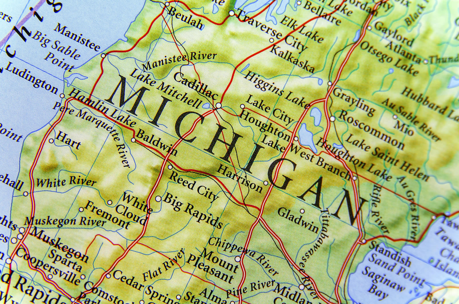 Michigan Map - Guide of the World