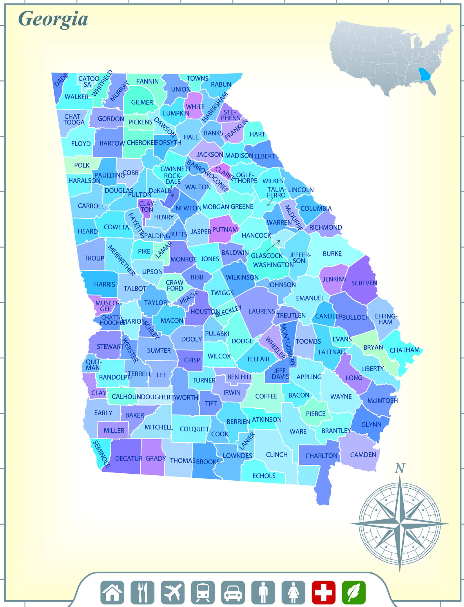 Georgia State Map