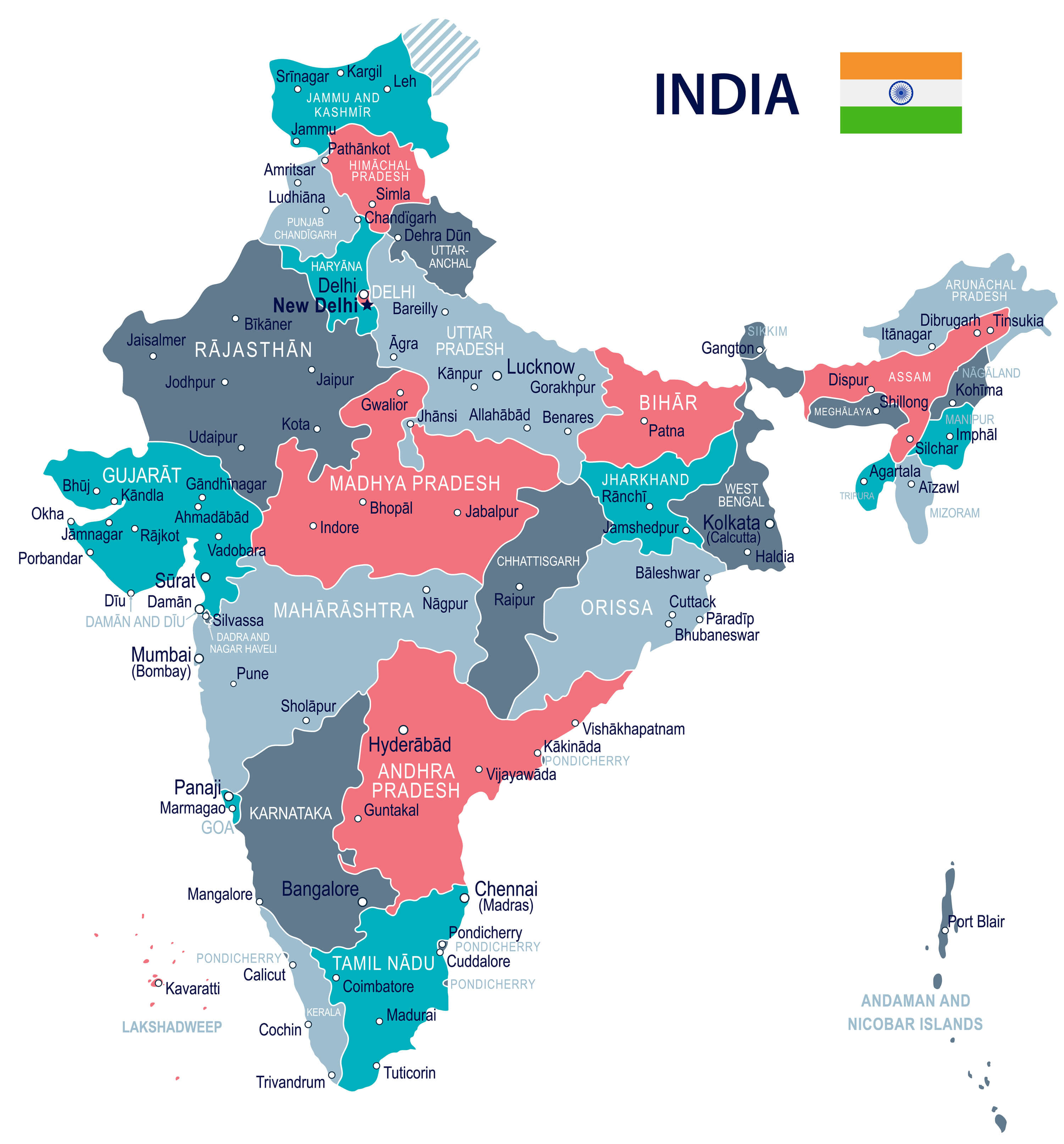 Show Map Of India