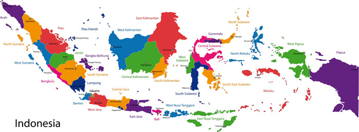Indonesia Provinces Map