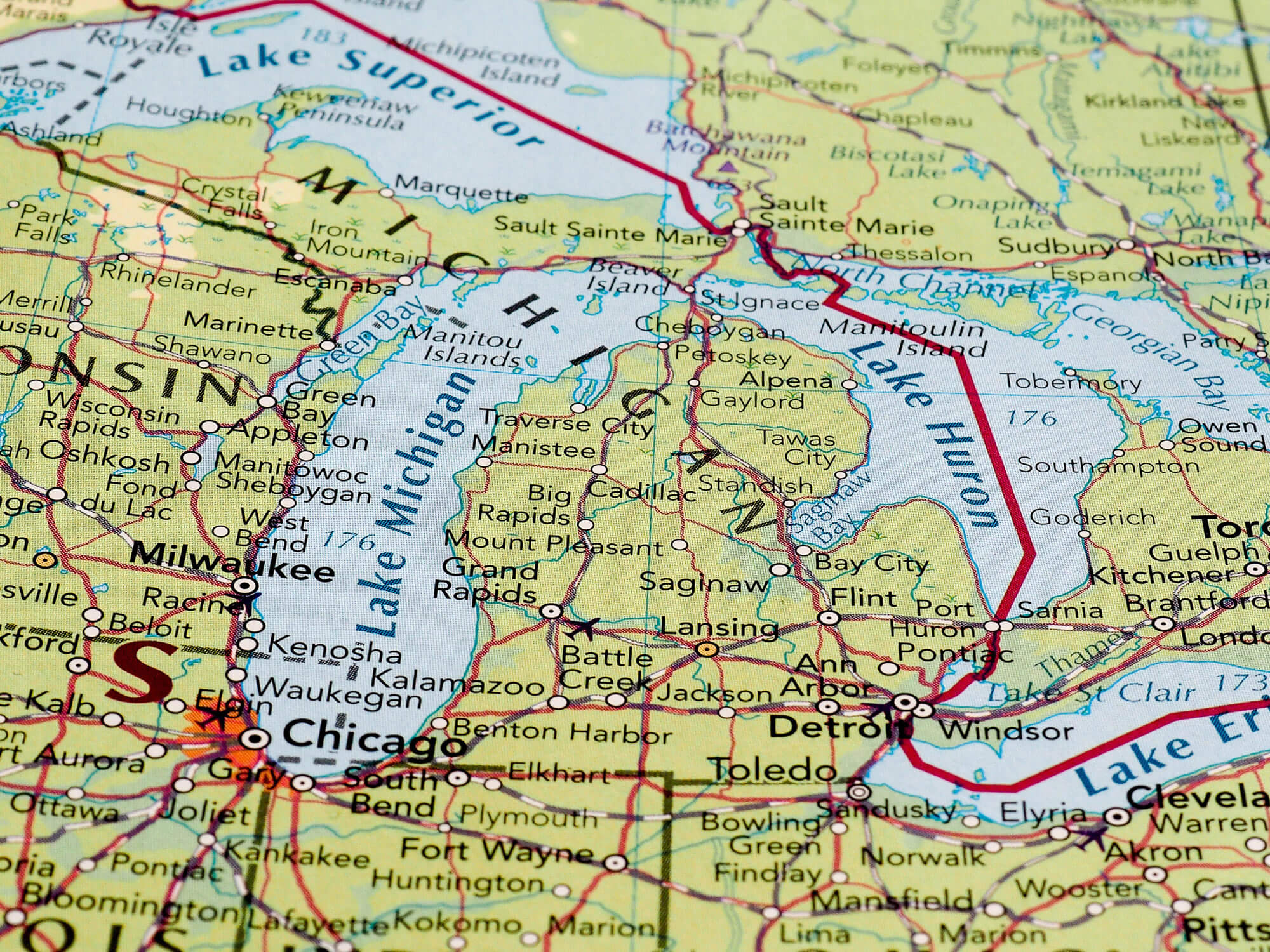 Lansing Map, Michigan