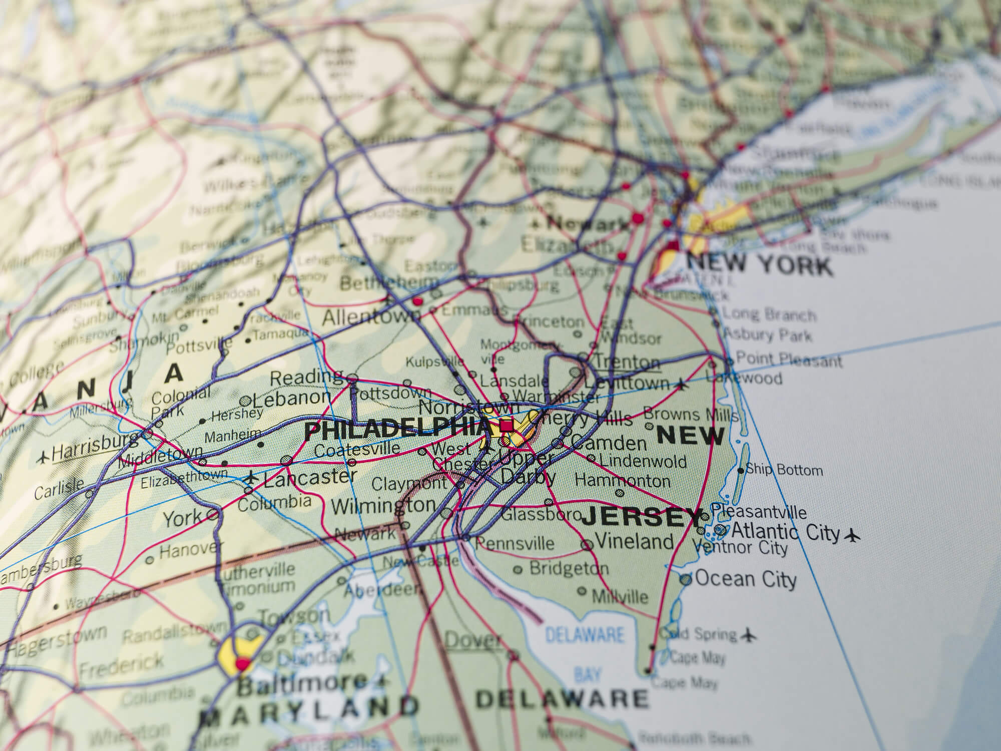 Map of New Jersey