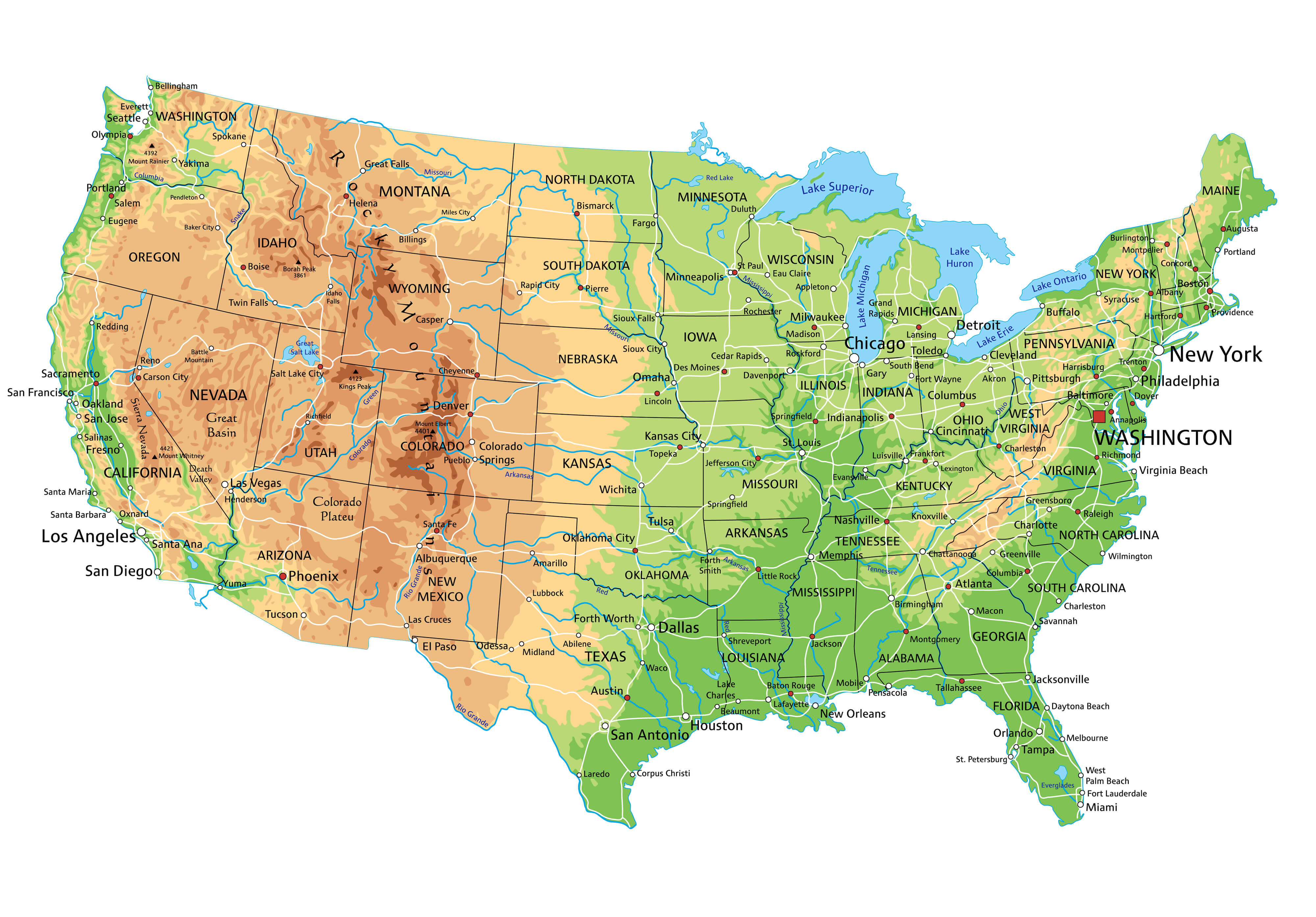Map United States