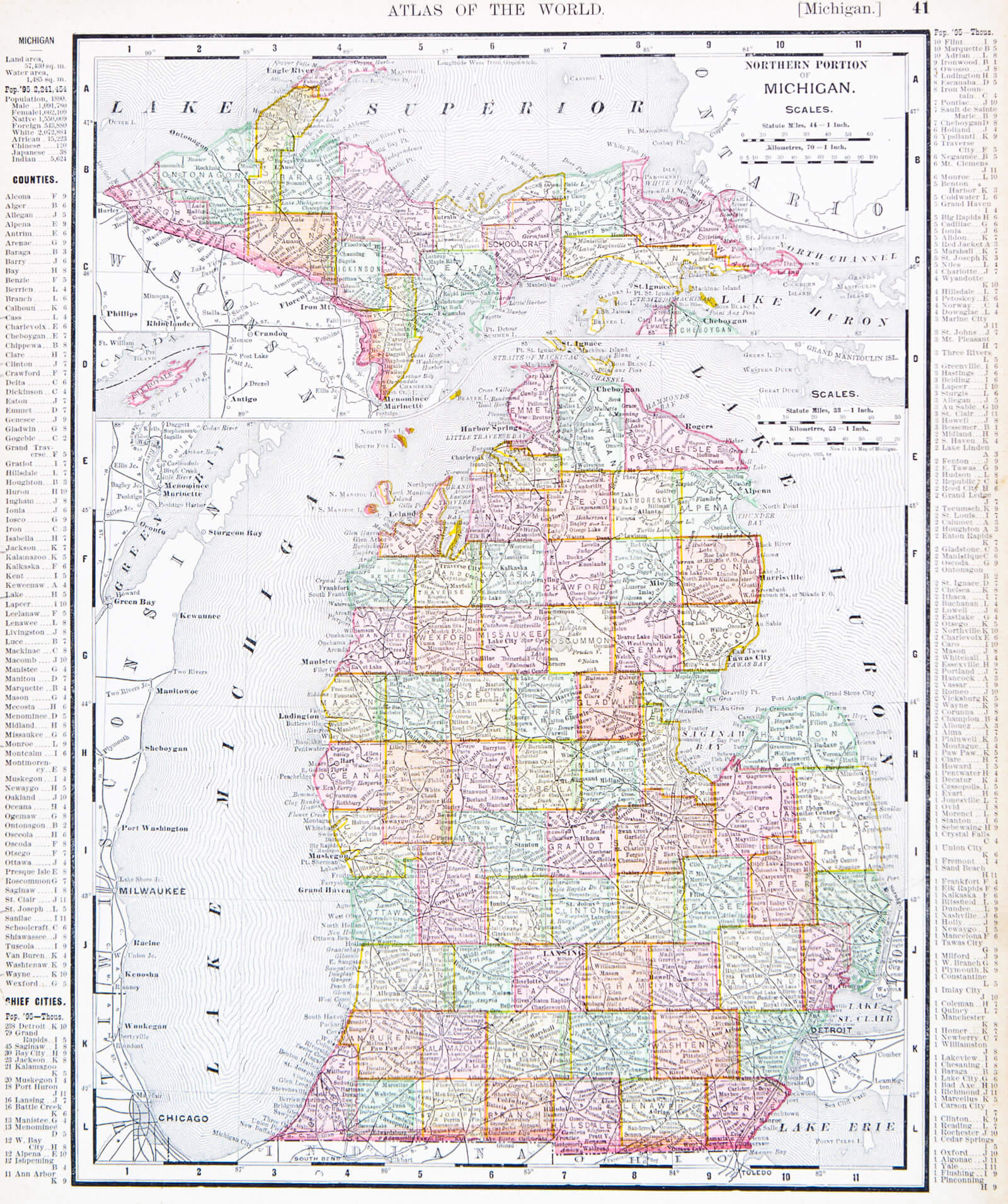 Michigan Atlas 1900