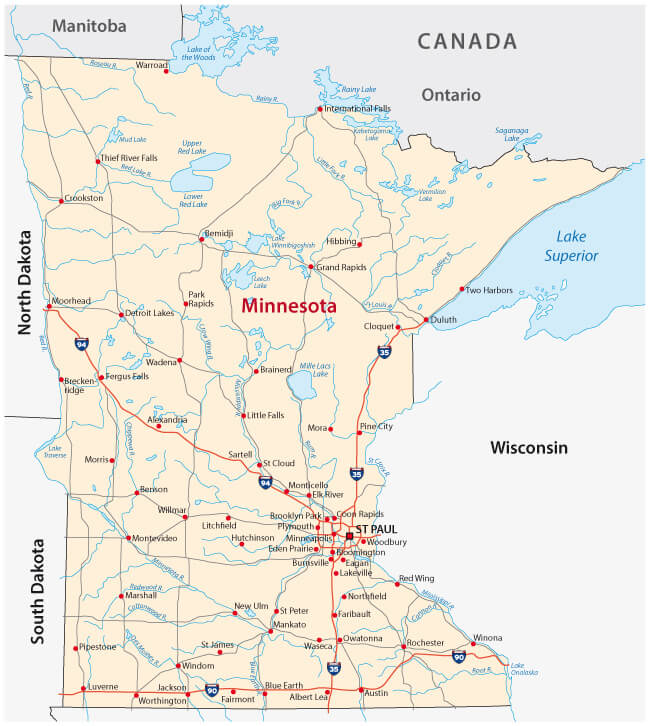 Minnesota road map