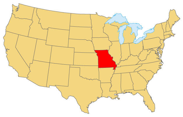 Missouri Location Map