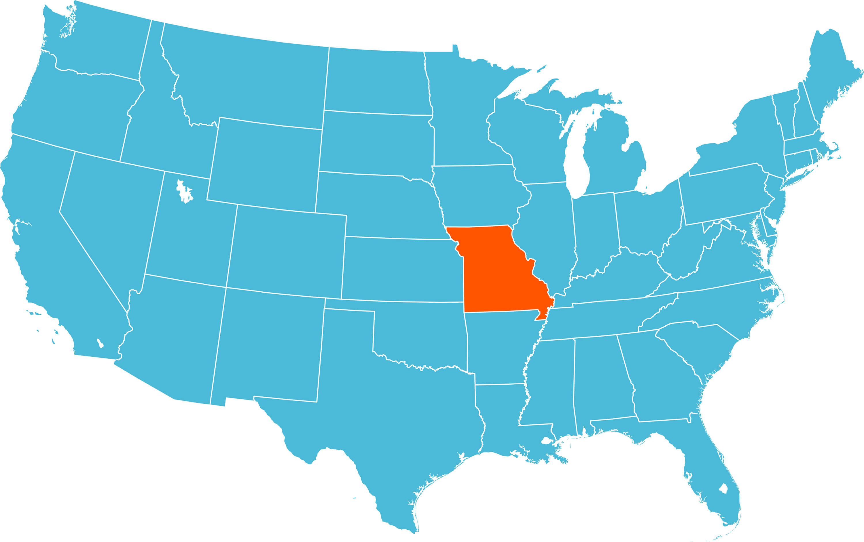 Missouri USA Map