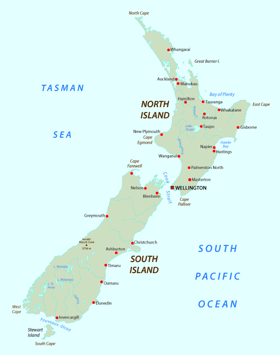 New Zealand Map