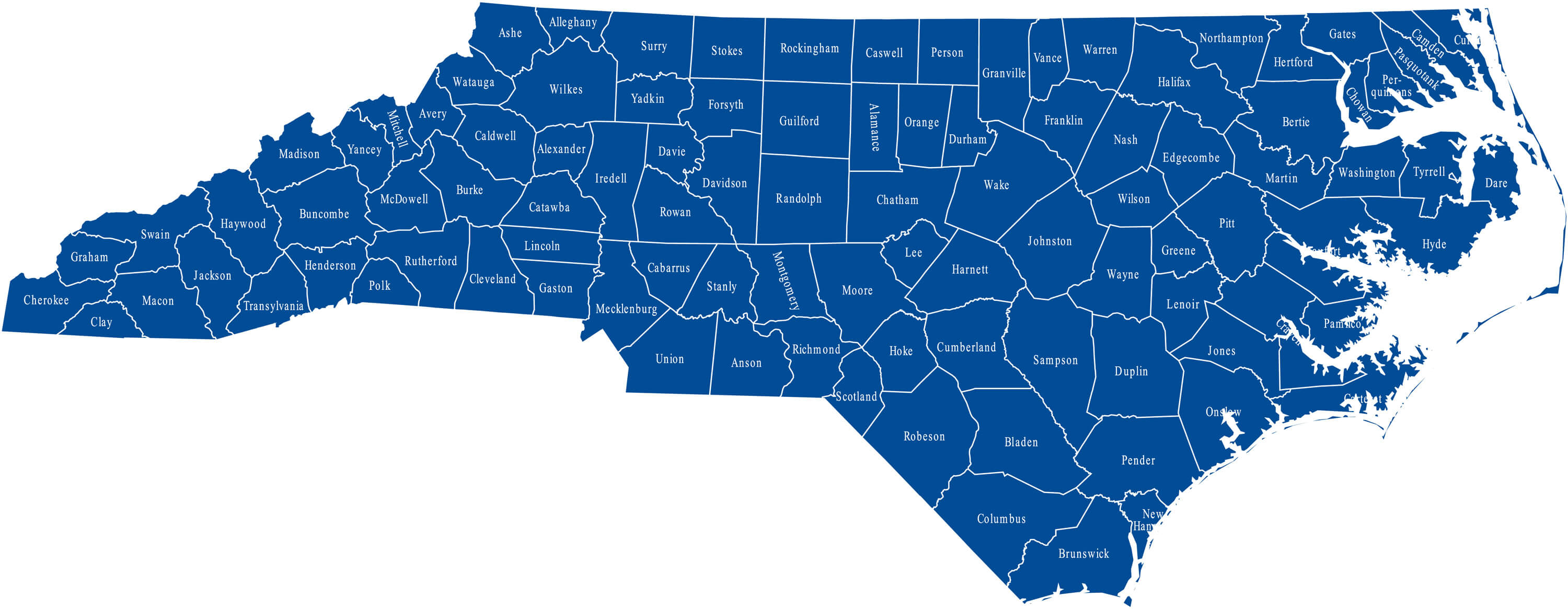 North Carolina Map Guide of the World