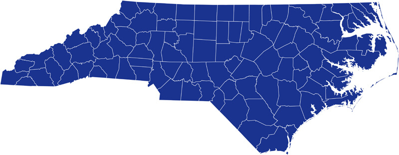 North Carolina Blank Map
