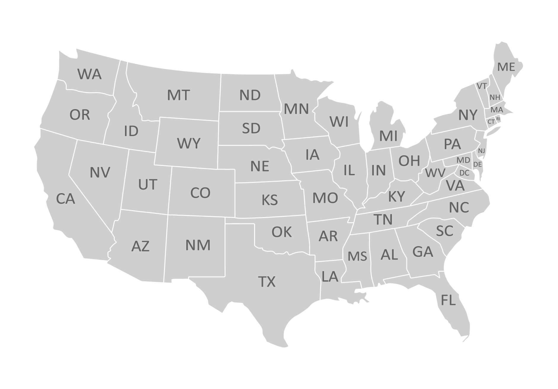 Ohio USA State Map